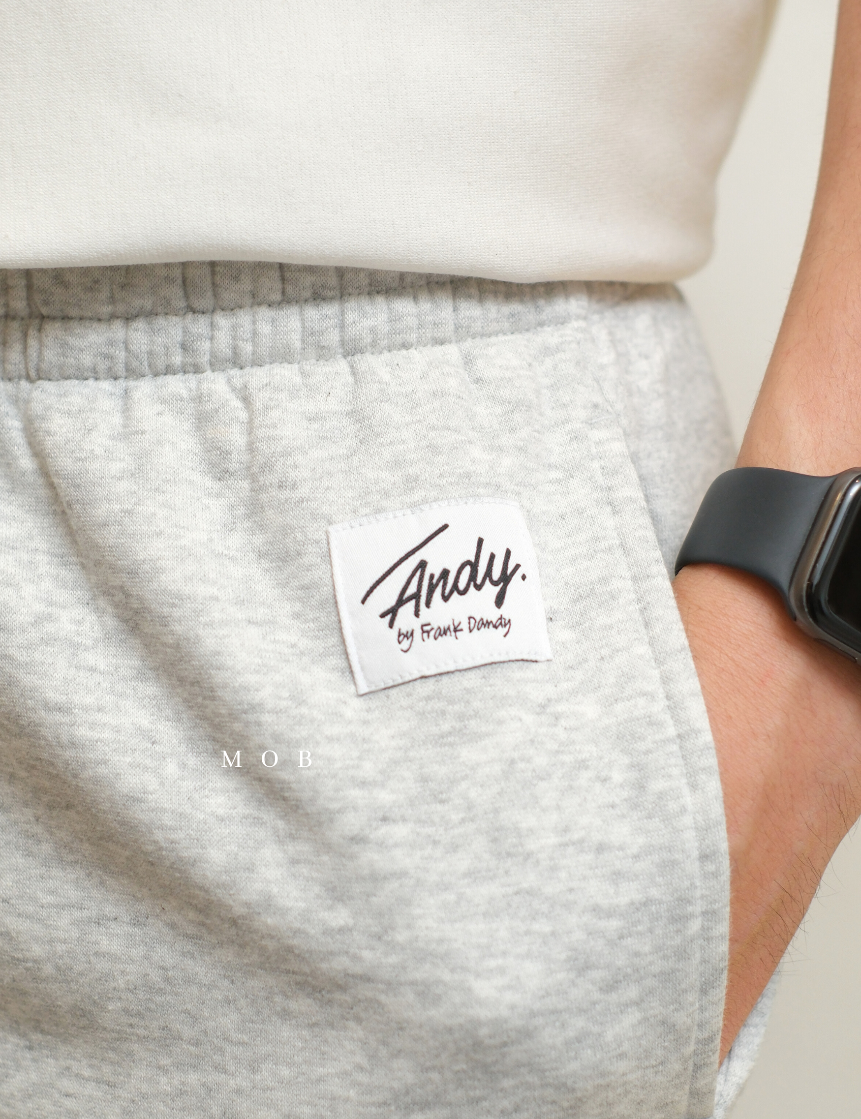 ANDSP01002 Basic SWEATPANTS Light Grey