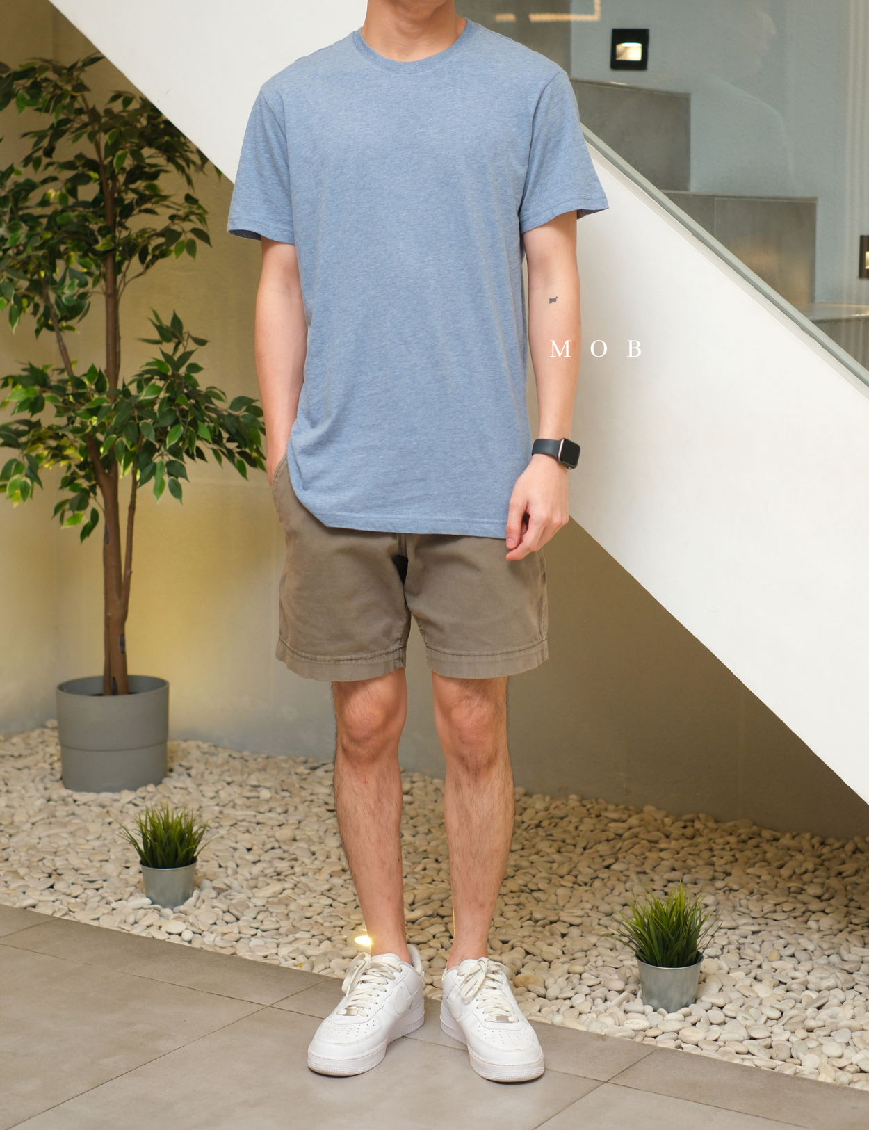 PRLSST05004 Classic SS Tee Blue Grey