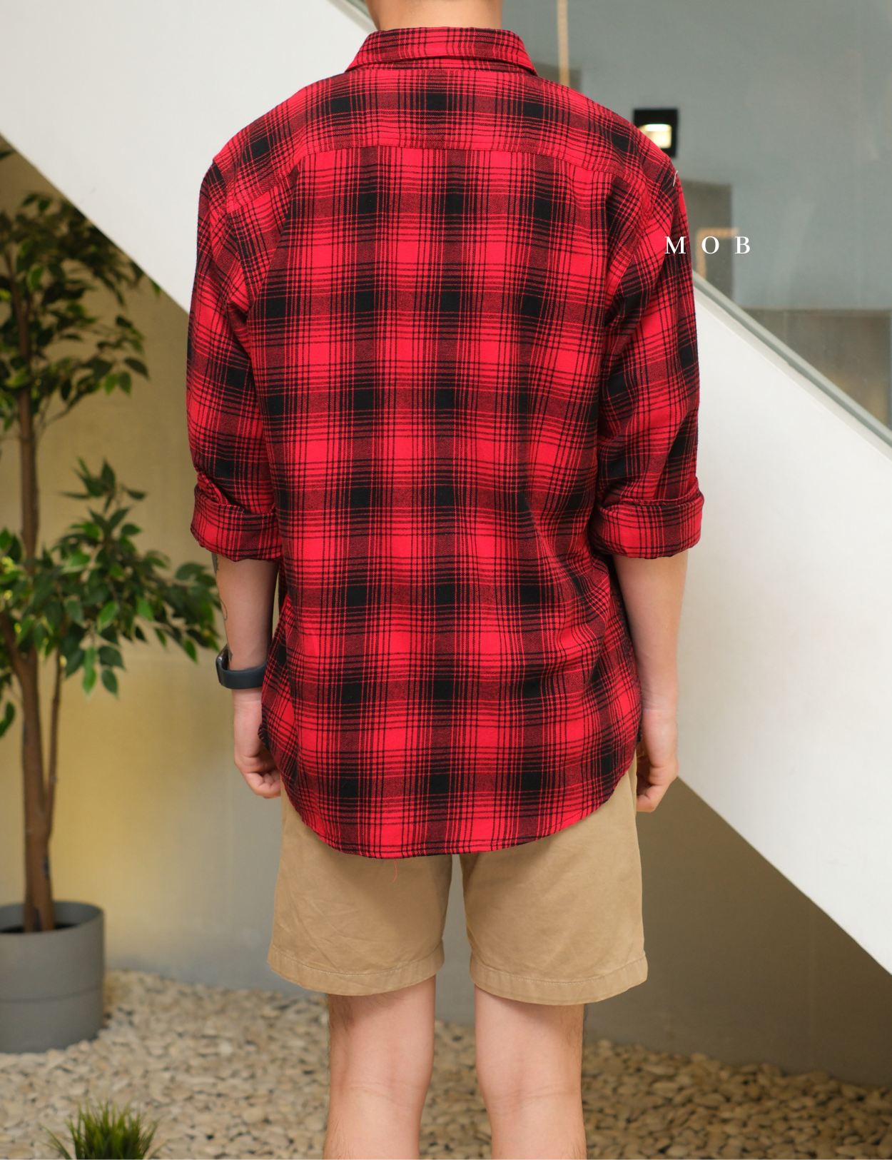 SNMLSS01008 Super Soft Flannel LS Shirt Red Plaid