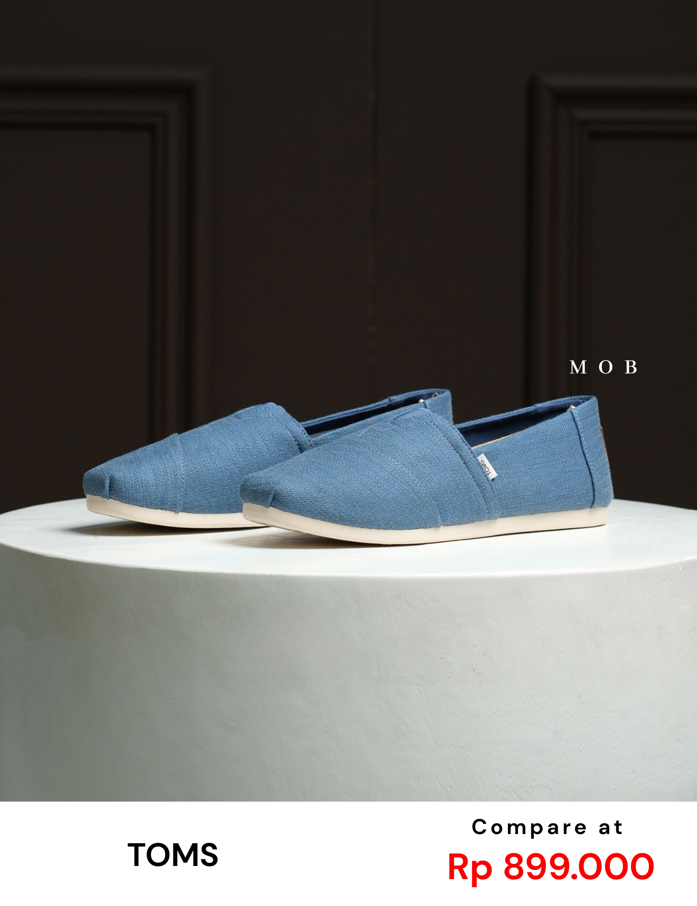 TMSSSH01005A Alpargata Shoes Slate Blue Refibra