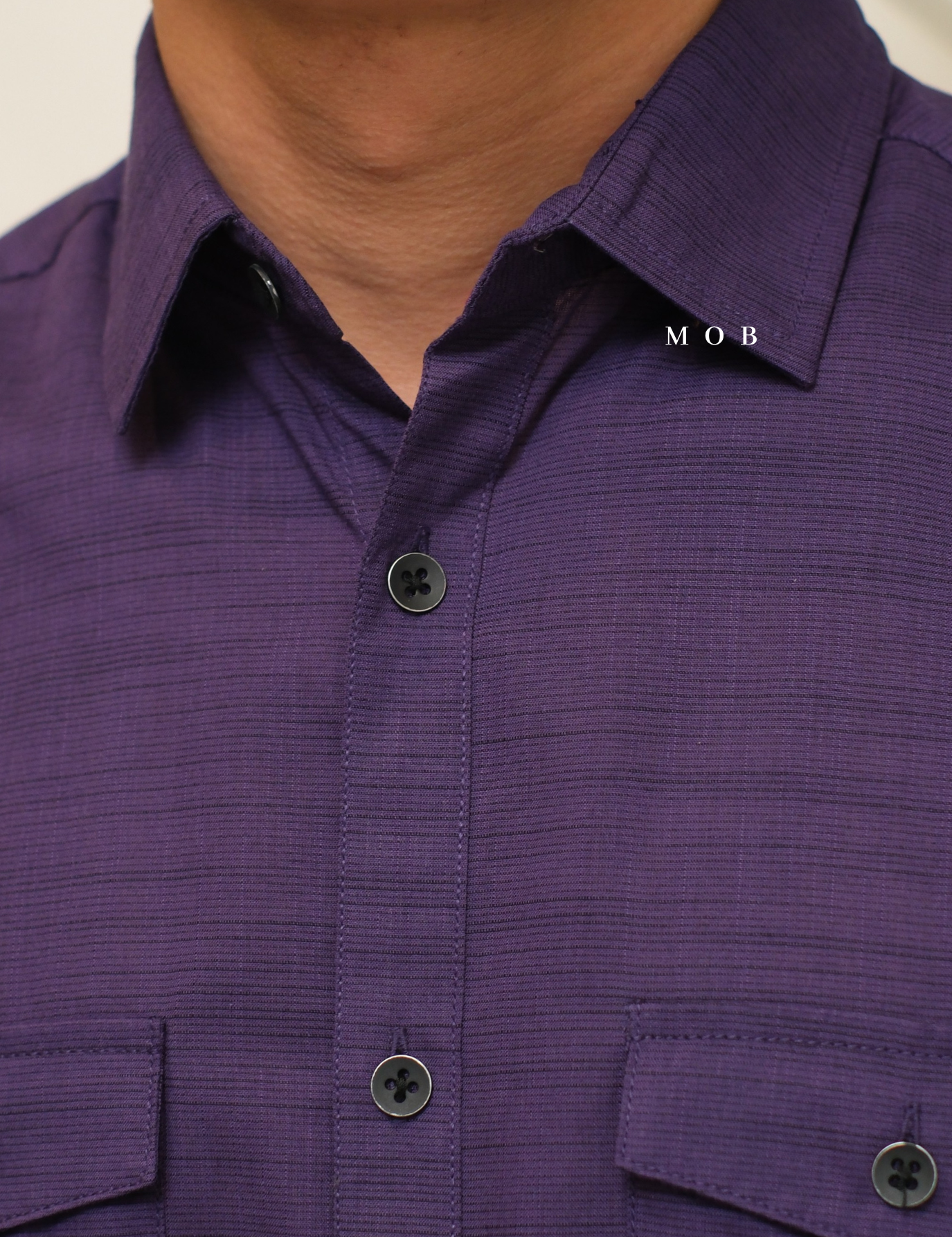 AFSSS01003I Warren Pocket SS Shirt Lavender Misty Vol.2