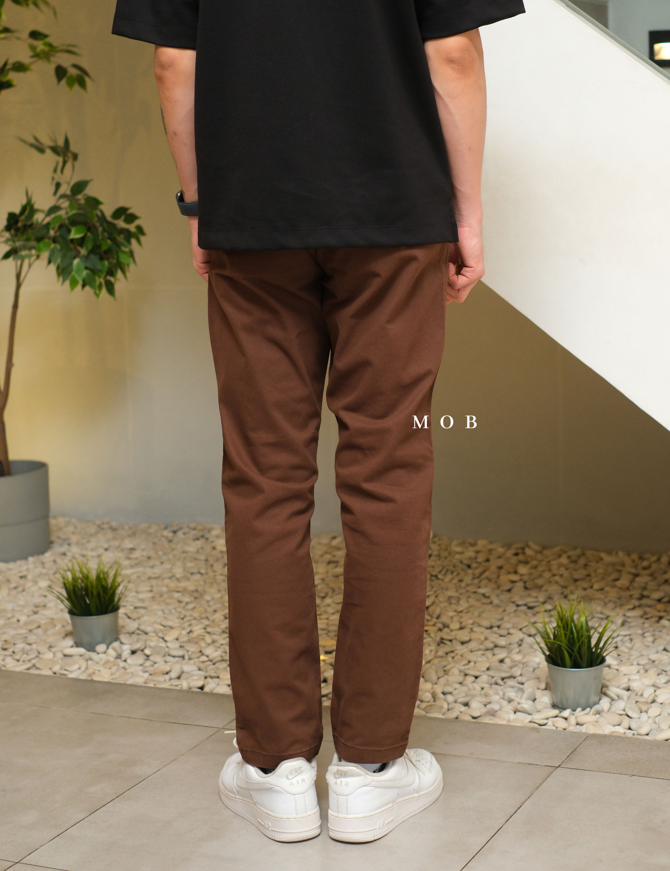 ONPT4402B SLIM Built In Flex Chino Pants Dark Brown (V2) (30 ONLY)