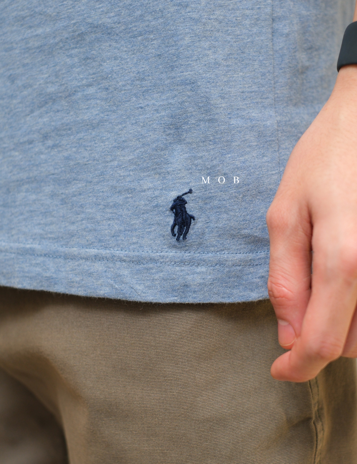 PRLSST05004 Classic SS Tee Blue Grey