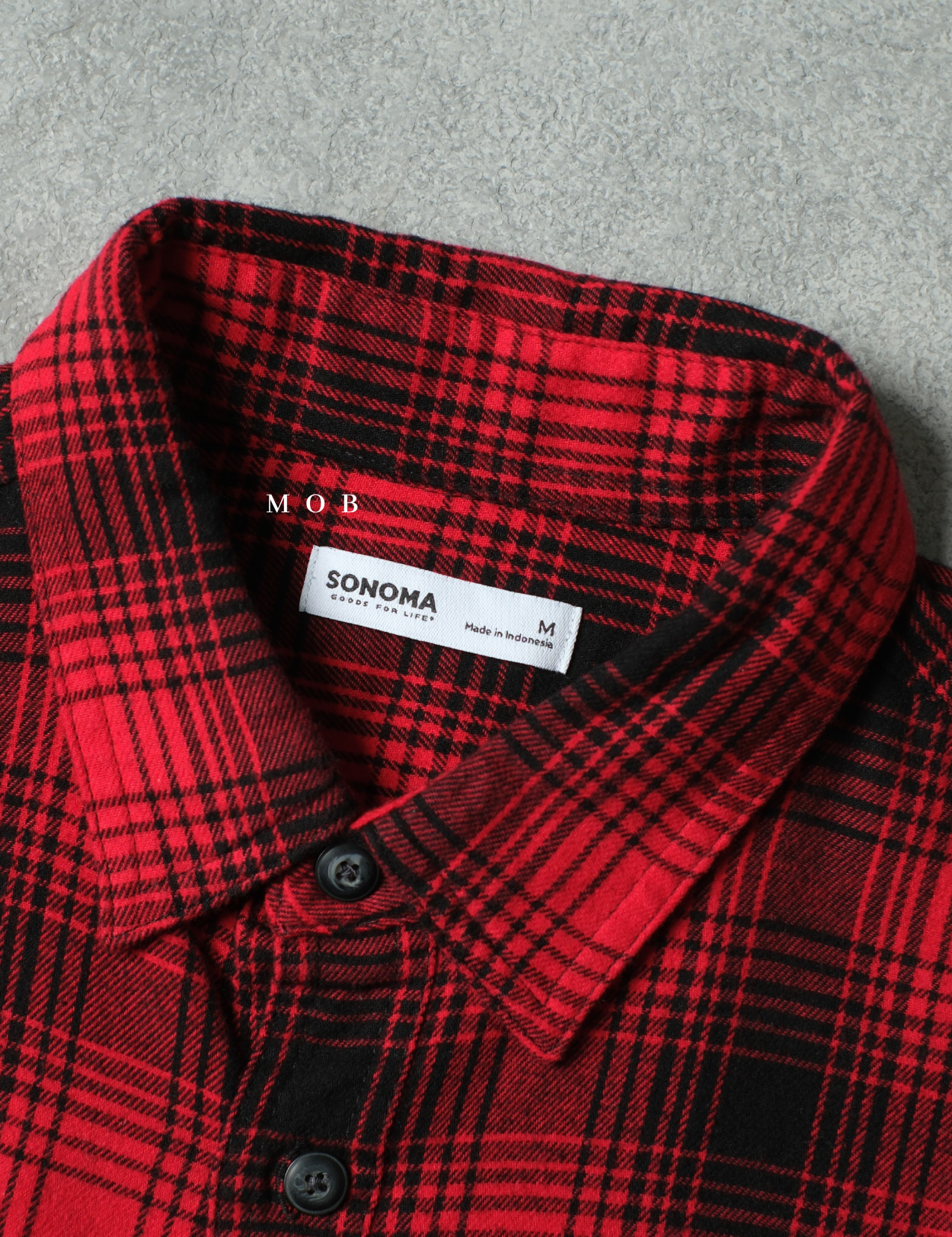 SNMLSS01008 Super Soft Flannel LS Shirt Red Plaid
