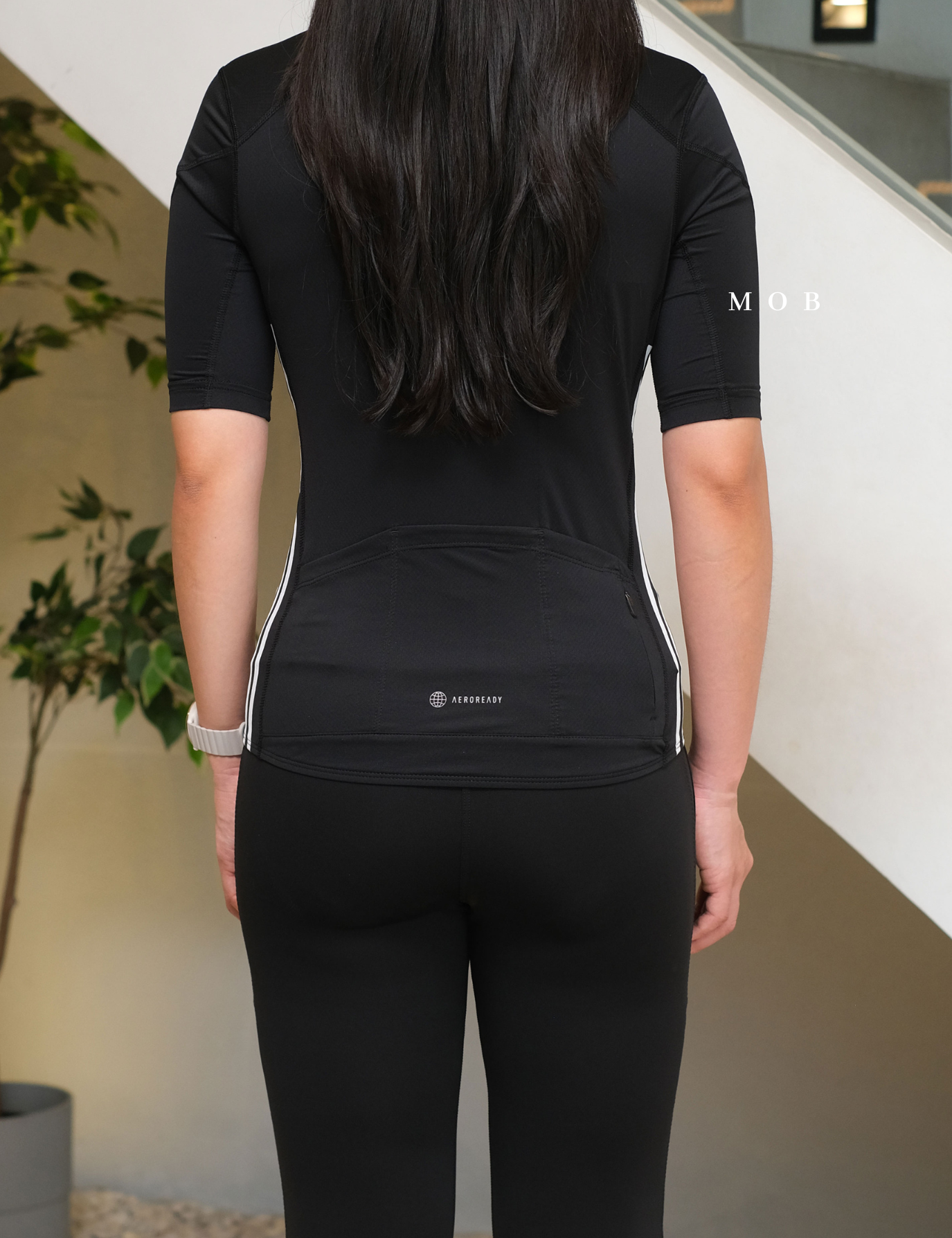 ADDSSST1001 Jersey Full Zip Tee Black
