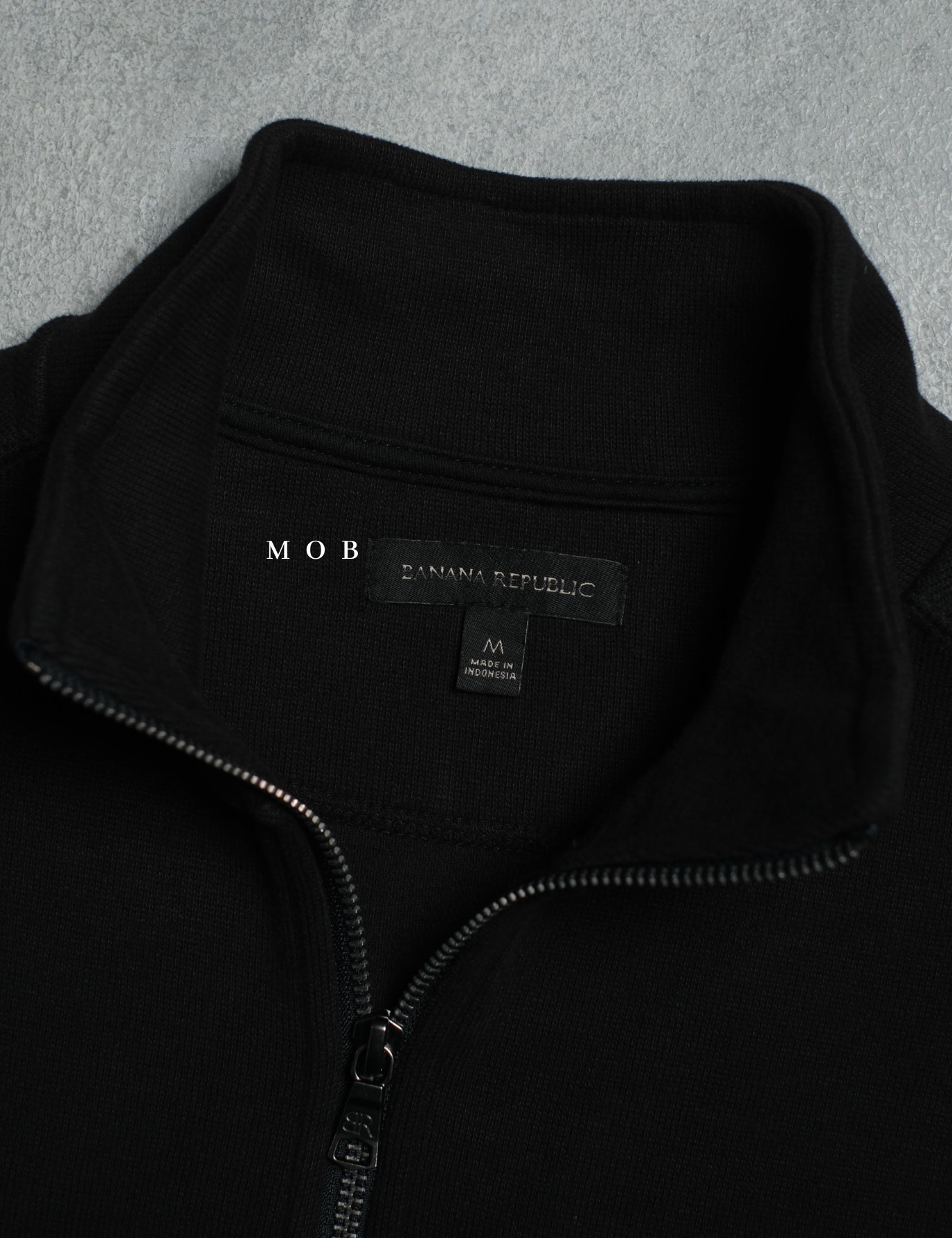 BRJ03002 Quarter Zip Double Knit Black