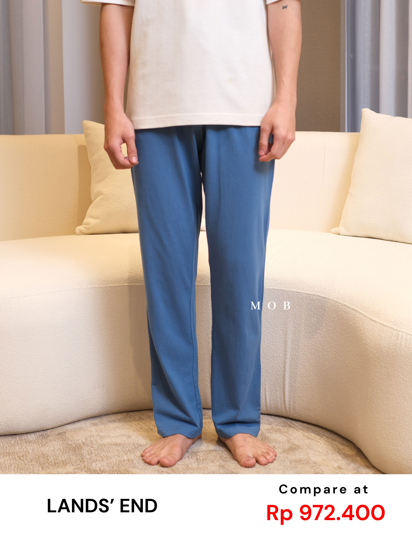 LEPJ01003 Lounge Pants Hazy Blue