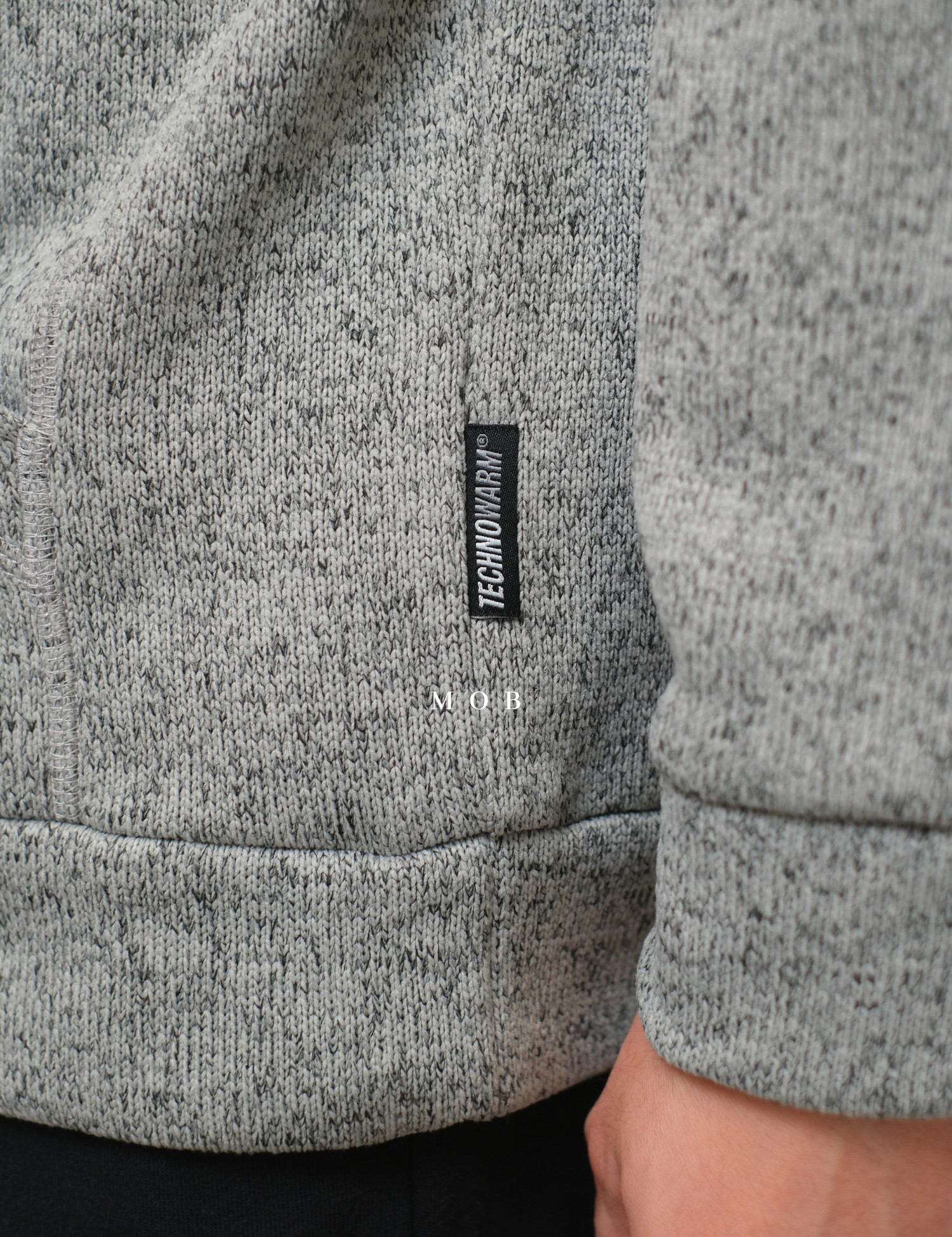 LFMJ01001 TechnoWarm Half Zip Jacket Grey Misty
