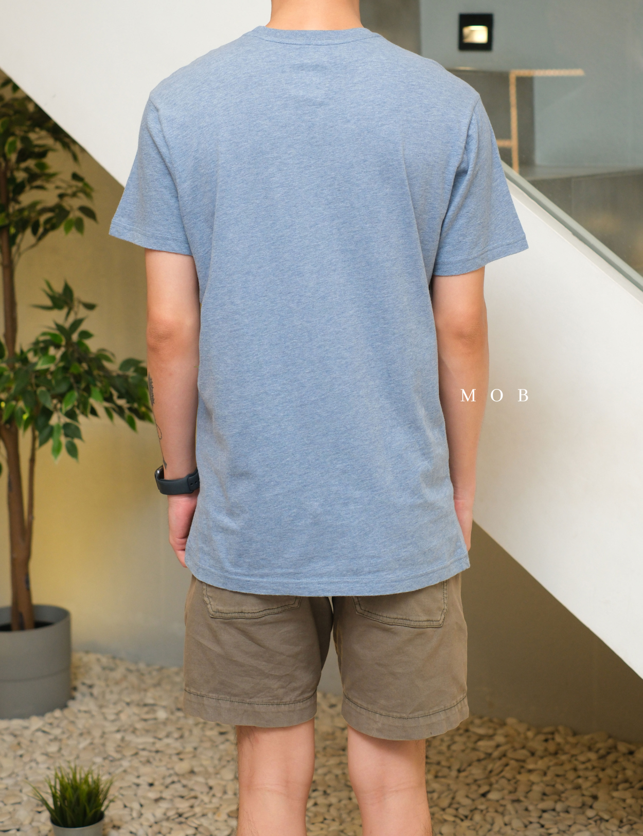 PRLSST05004 Classic SS Tee Blue Grey