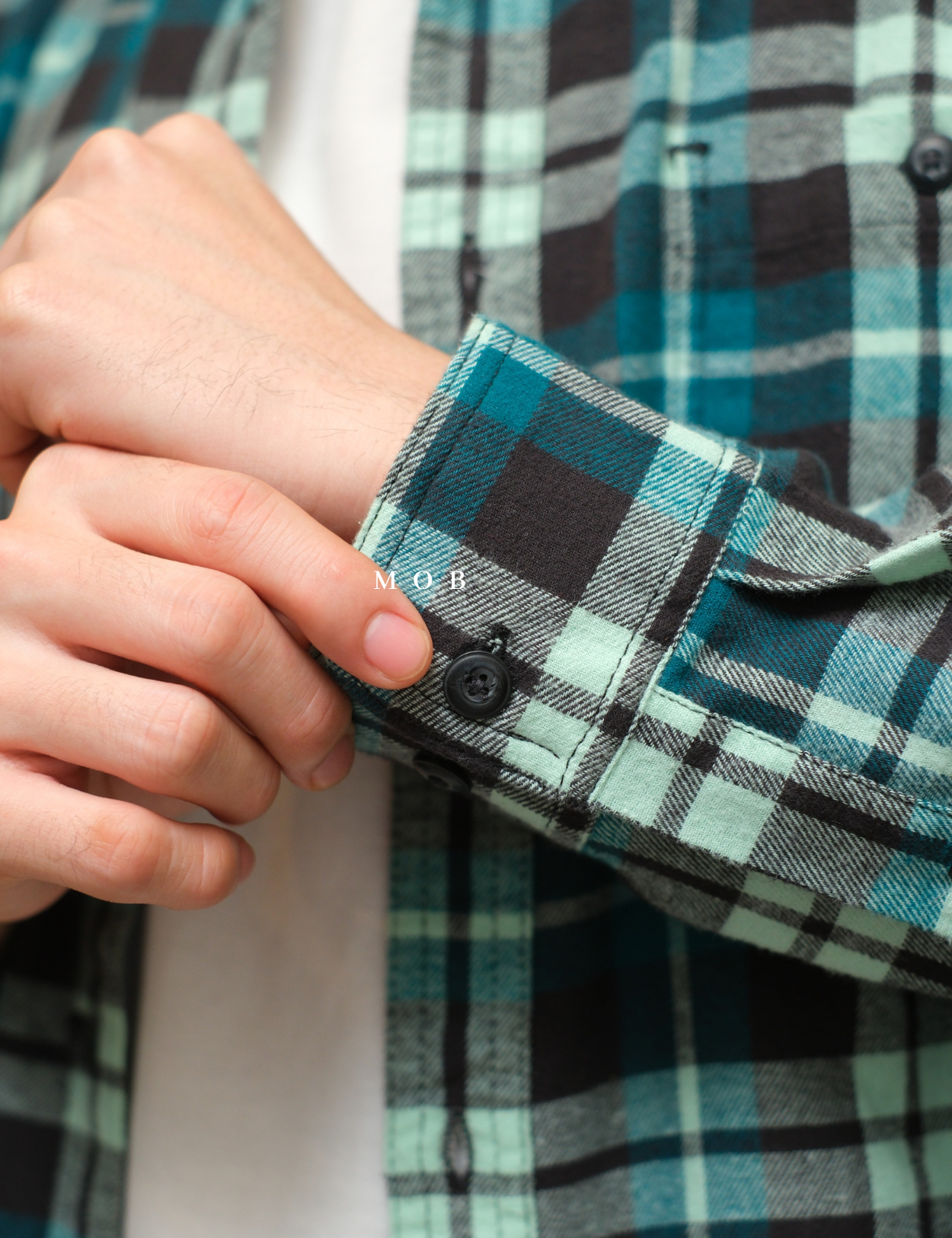 SNMLSS01009 Super Soft Flannel LS Shirt Green Plaid