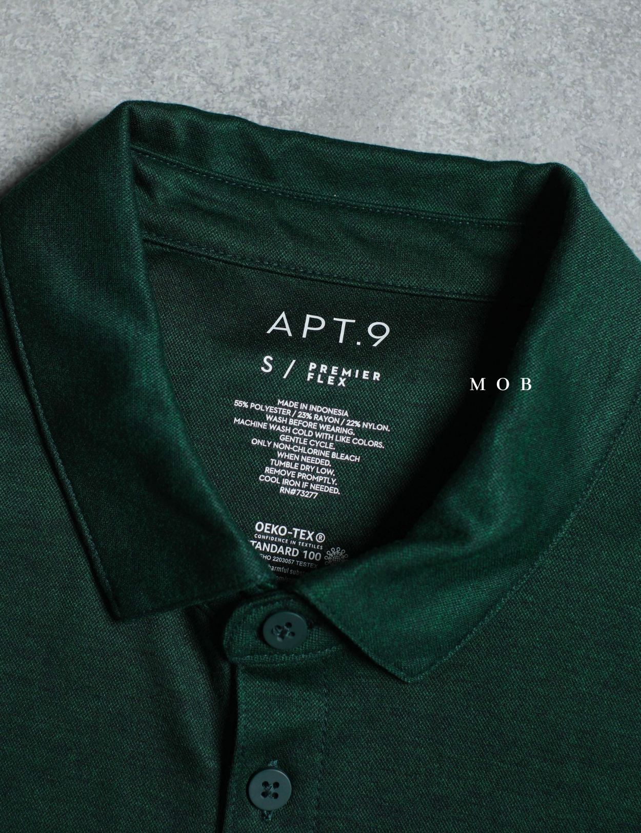 APTPLS01005 Premier Flex LS Polo Dark Green