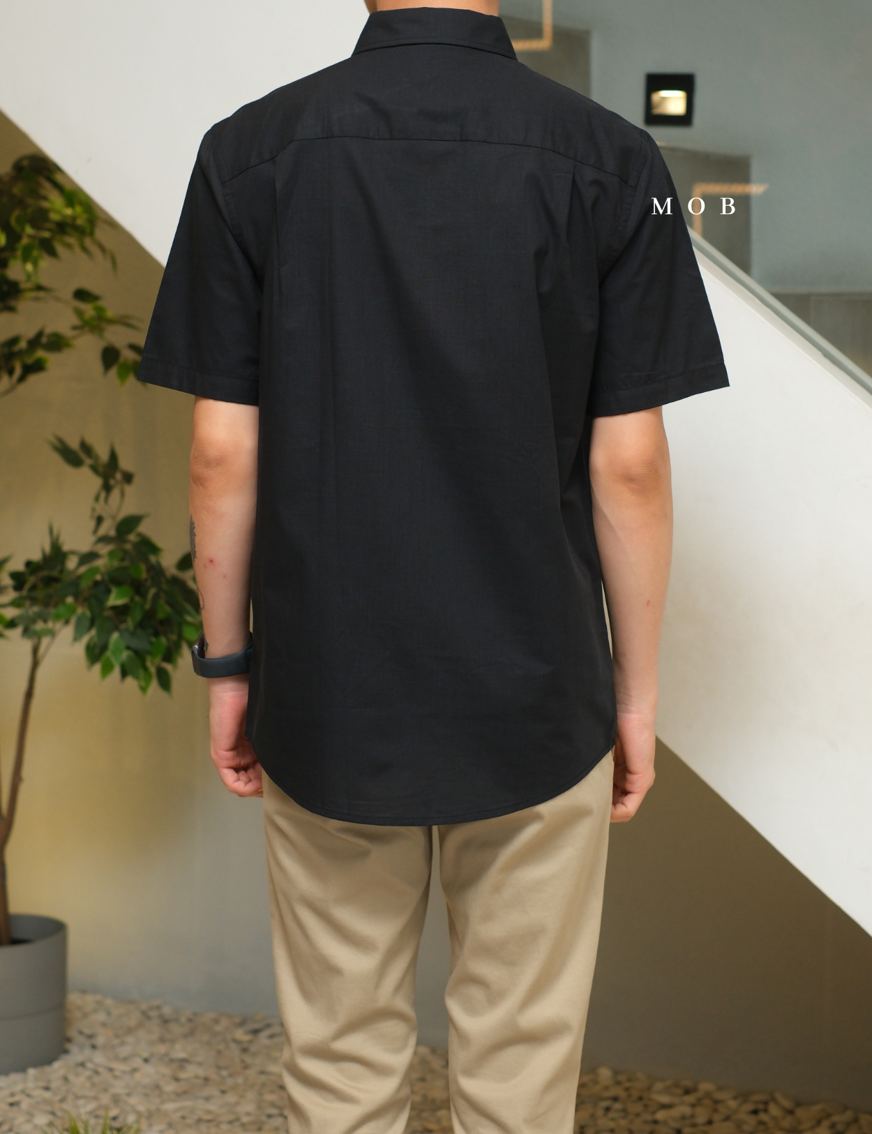 AFSSS01001E Warren Pocket SS Shirt Black