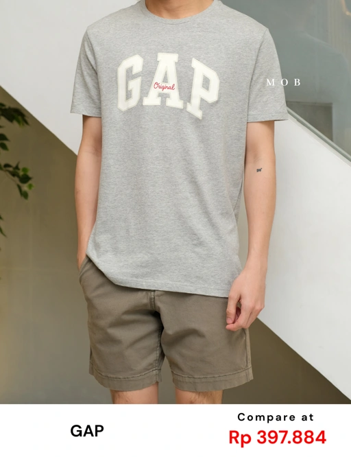 Image of GPSST1202B ARCH Logo SS Tee Heather Grey