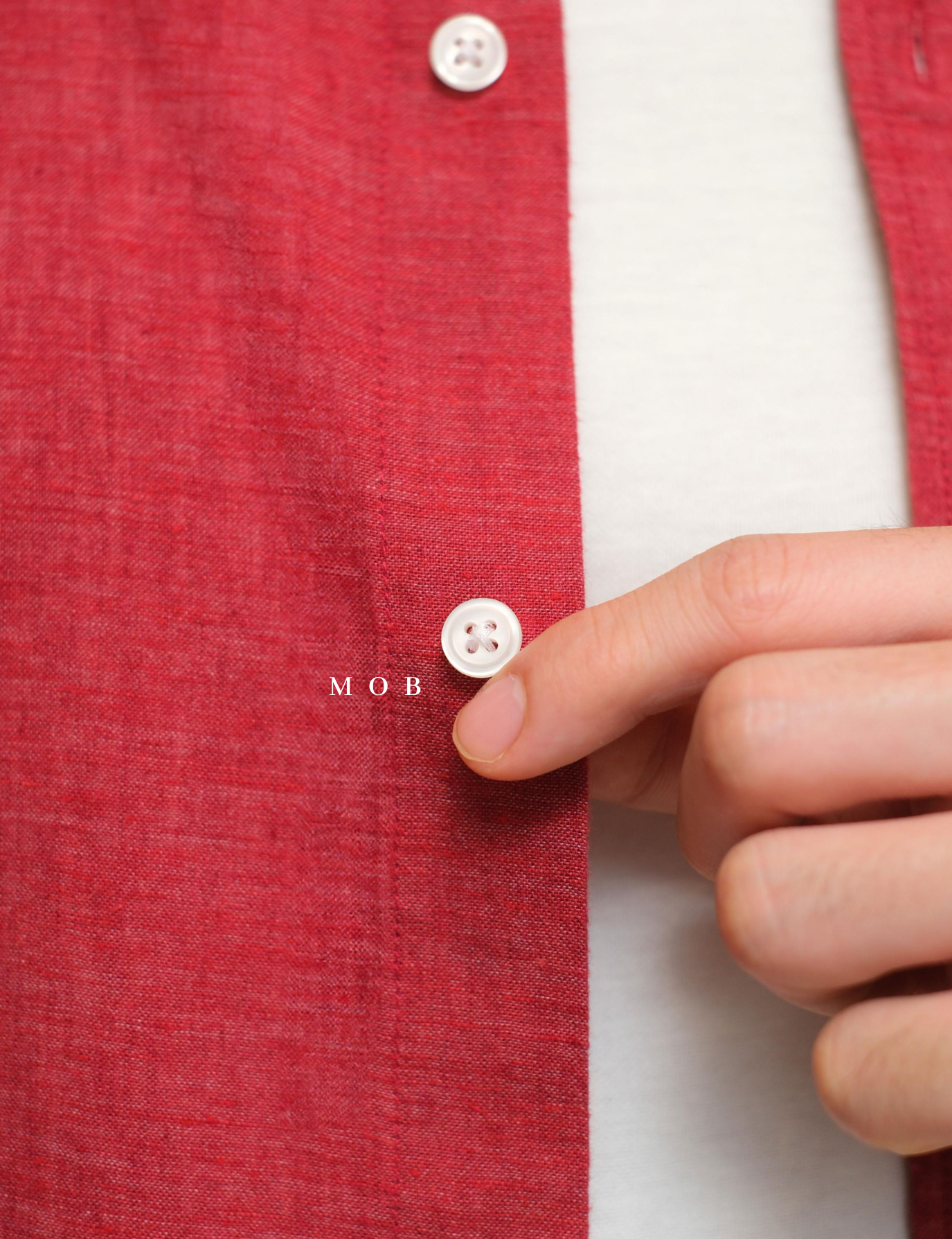 ONLSS04002A Everyday Linen LS Shirt Red Brick
