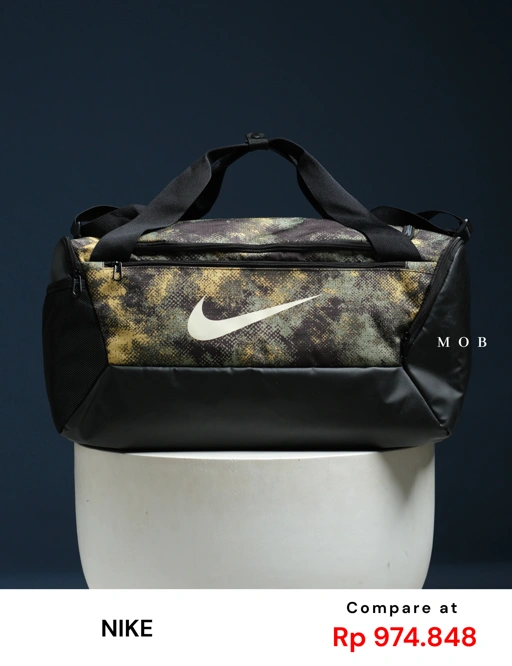 Image of NKBAG03001D Brasilia Duffel Bag Oil Green Black (41L)