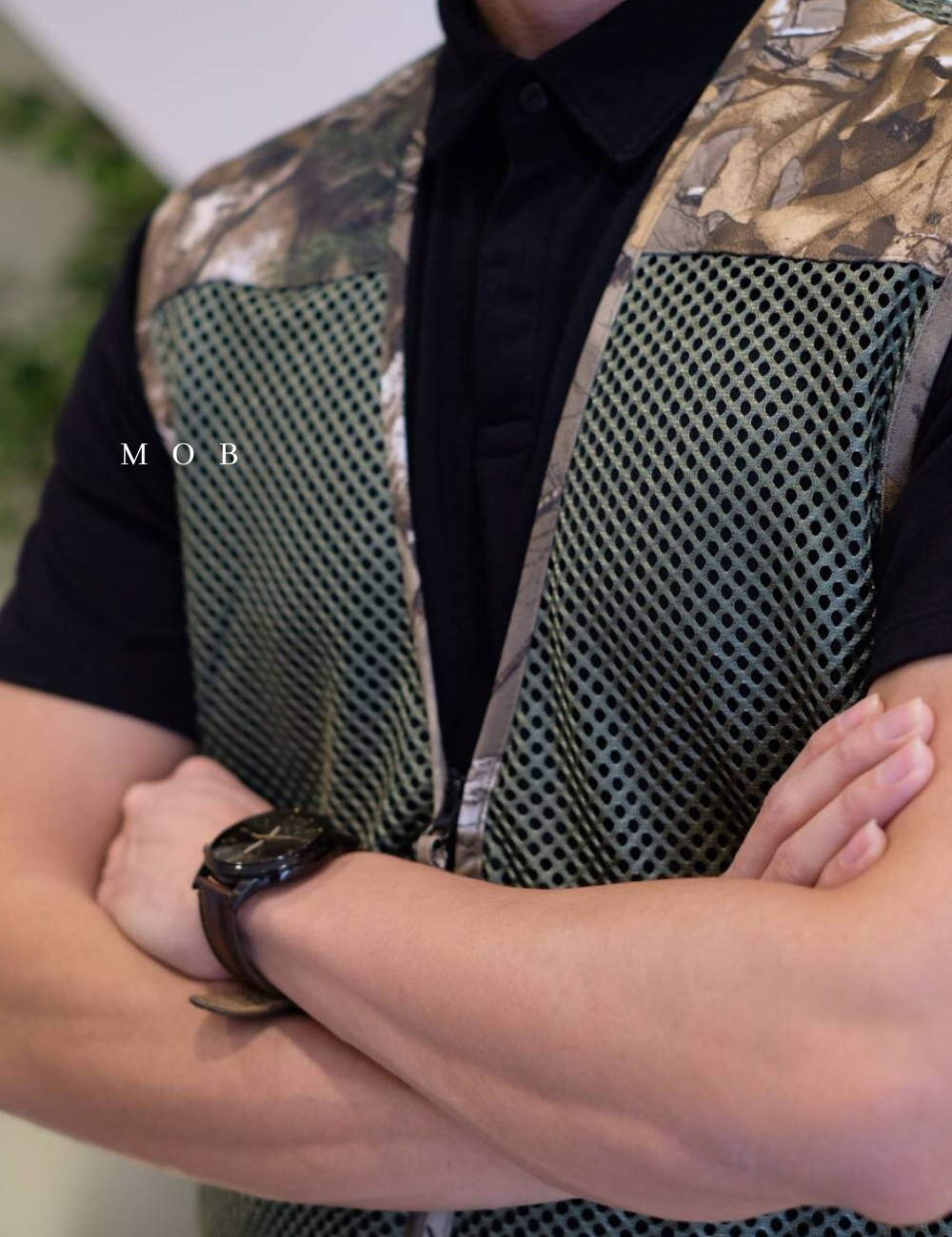 BRNVST01001 Camo Upland Dove Vest Olive