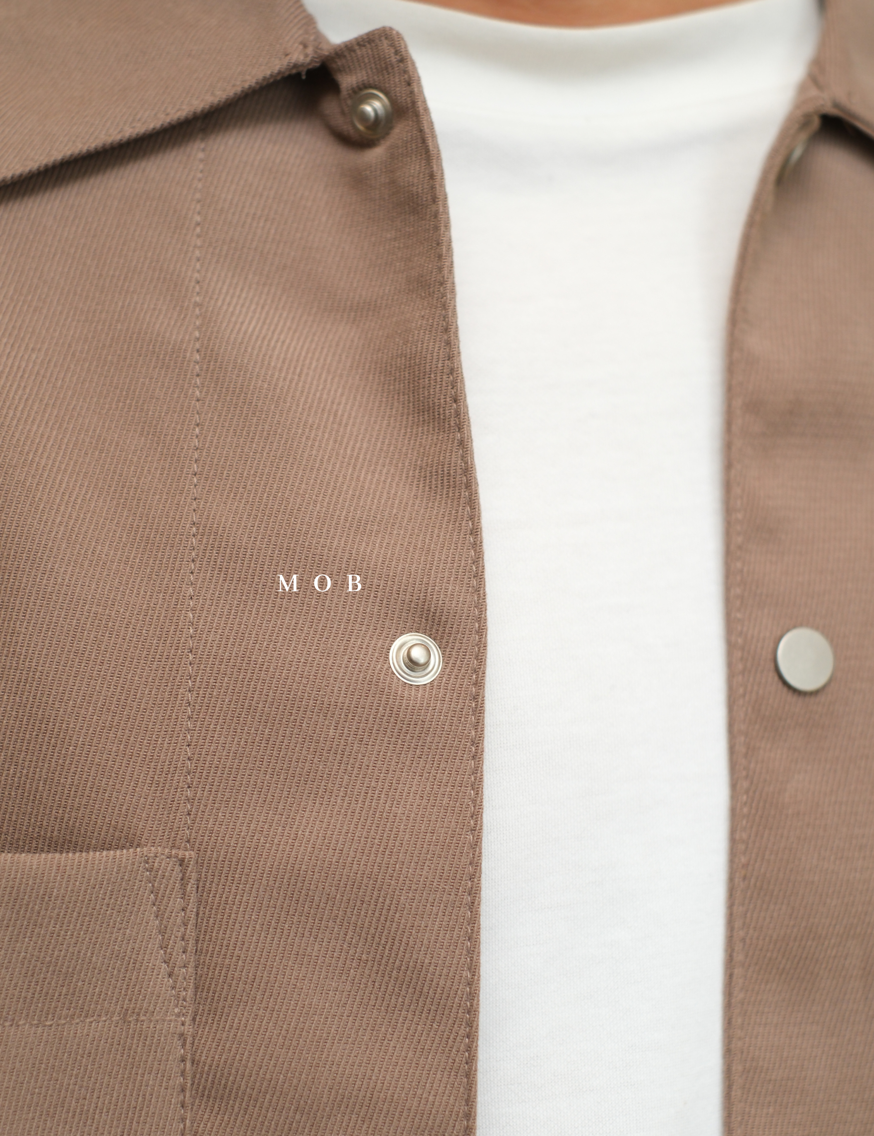 MBRLSS01001 Suede Outer LS Shirt Brown