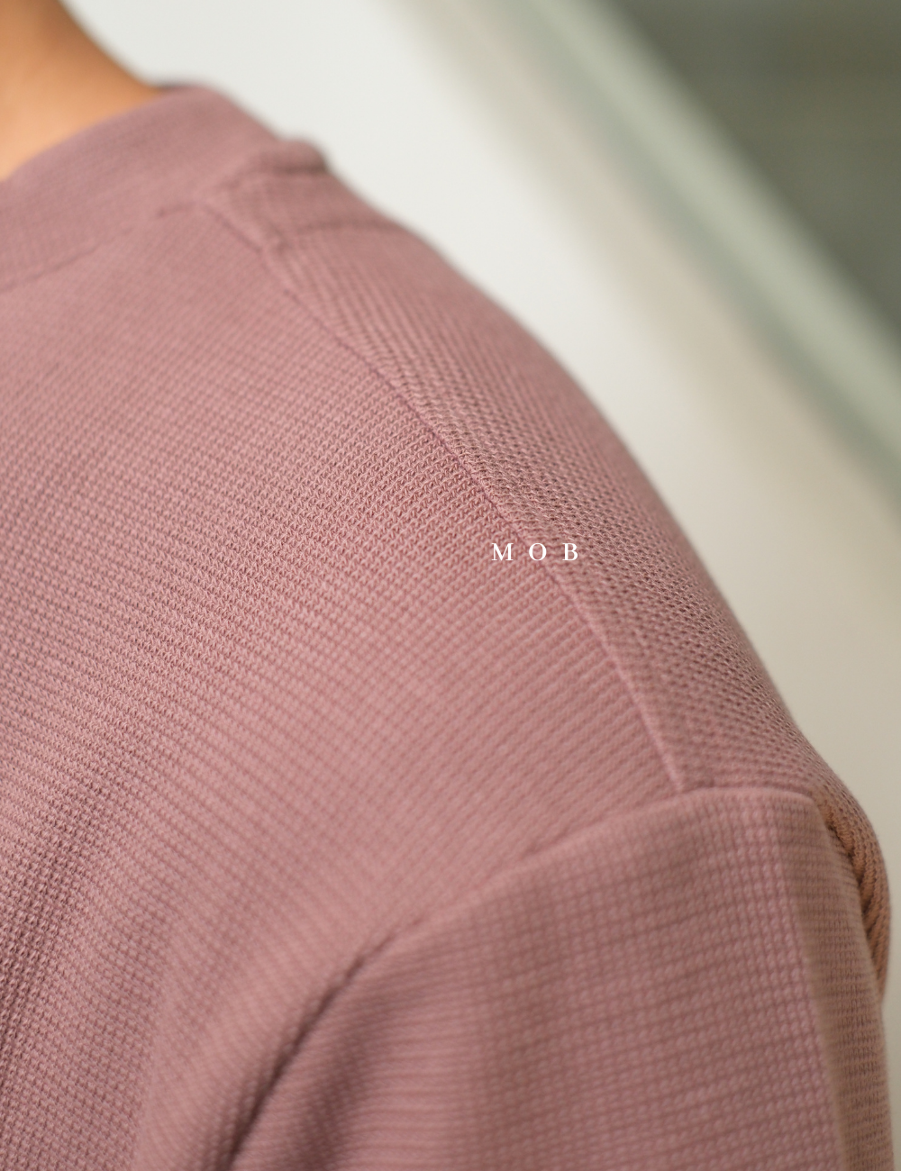 SPLSST01001 Basic Textured SS Tee Mauve