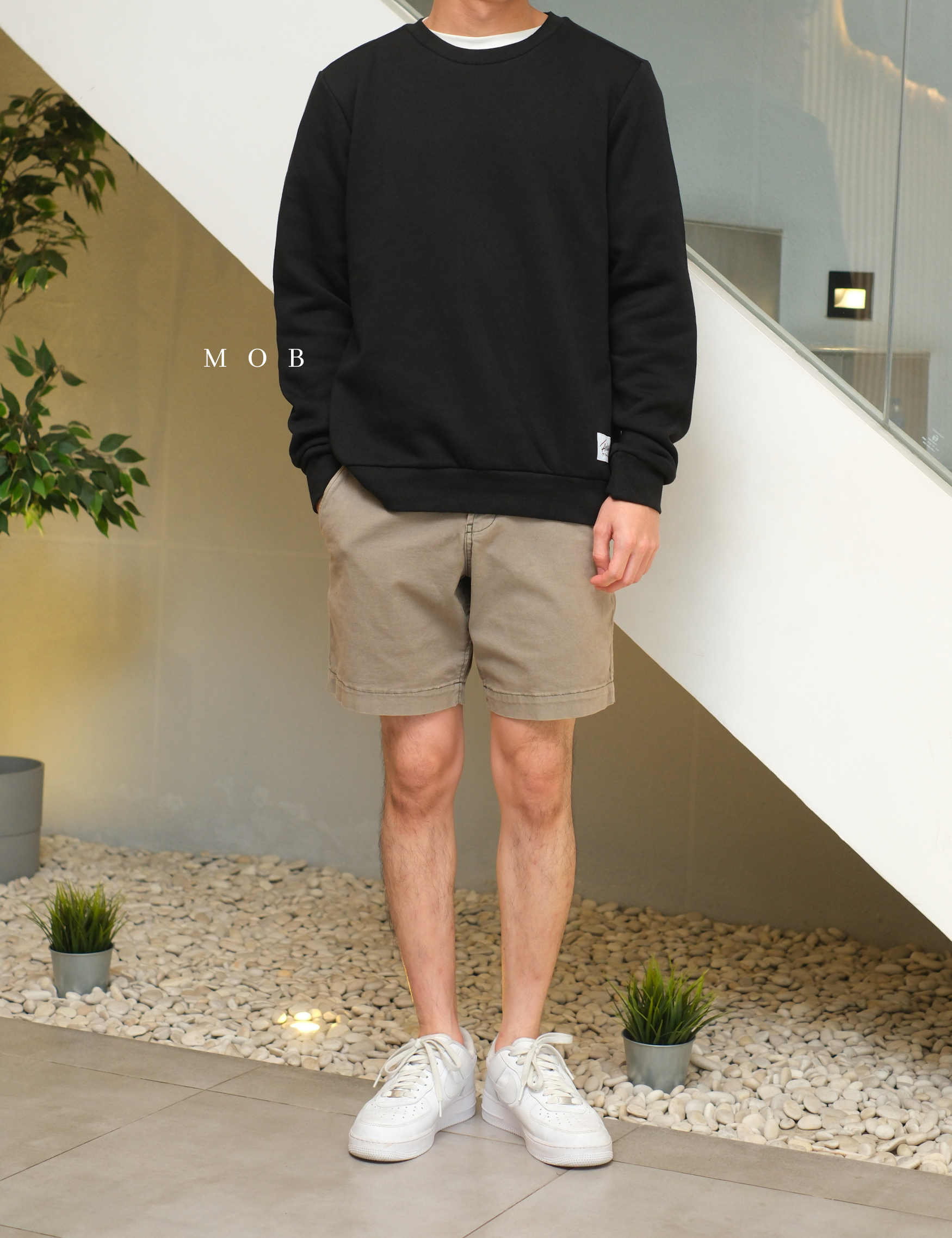ANDSW01001 Basic SWEATSHIRT Black