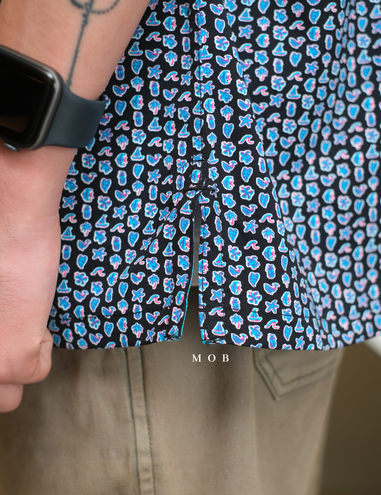 TORSSS01001A SS Shirt Black Mix Ocean