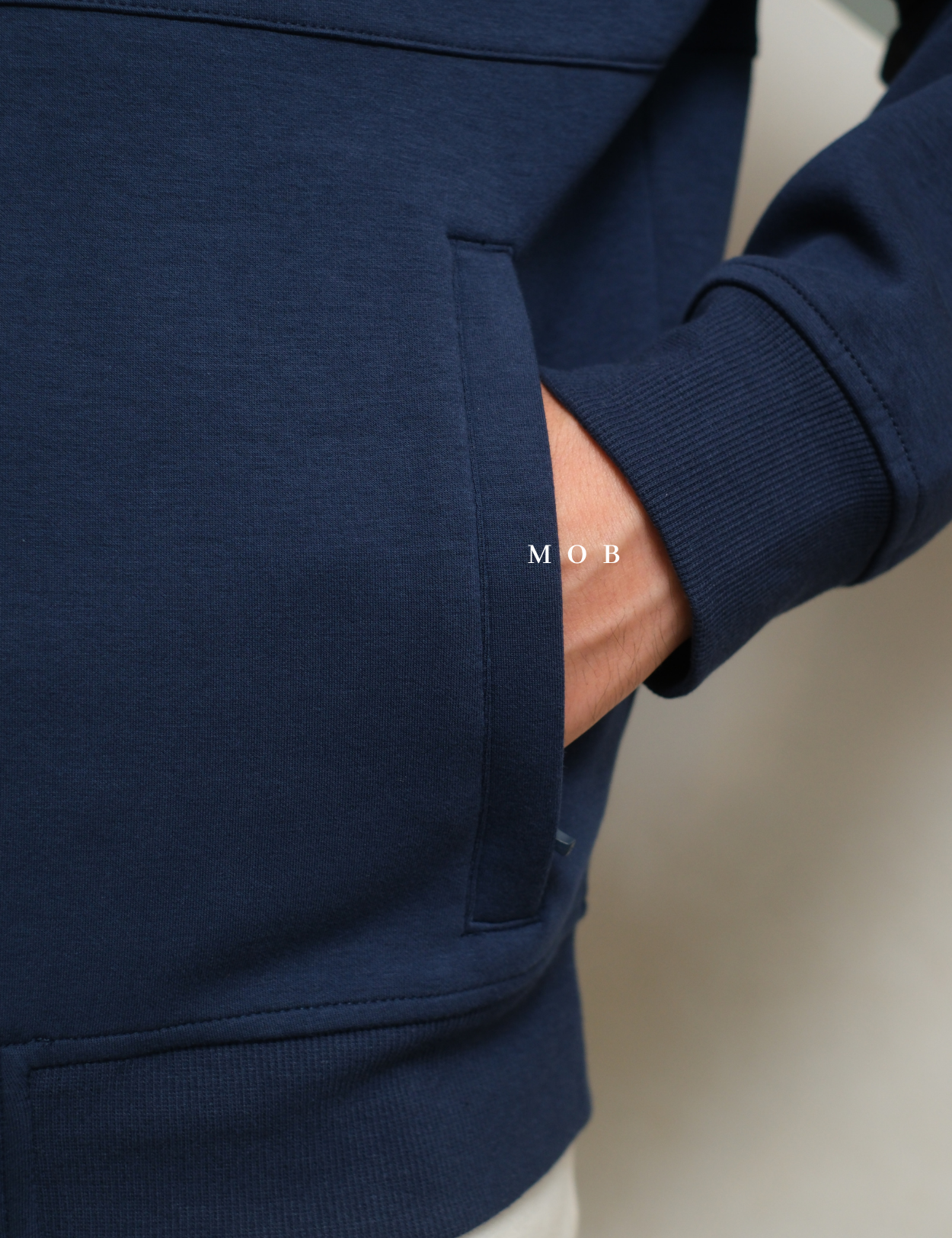 MODJ01001 Modern Pocket Bomber Jacket Navy