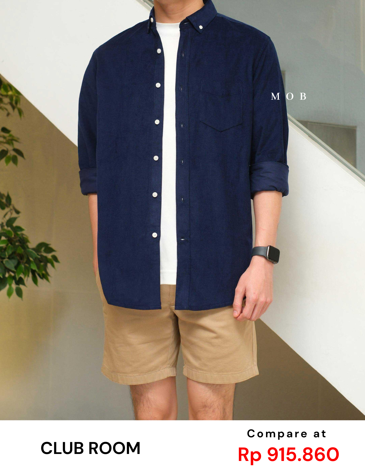 CLRLSS01001D Corduroy Shirt Jacket Navy