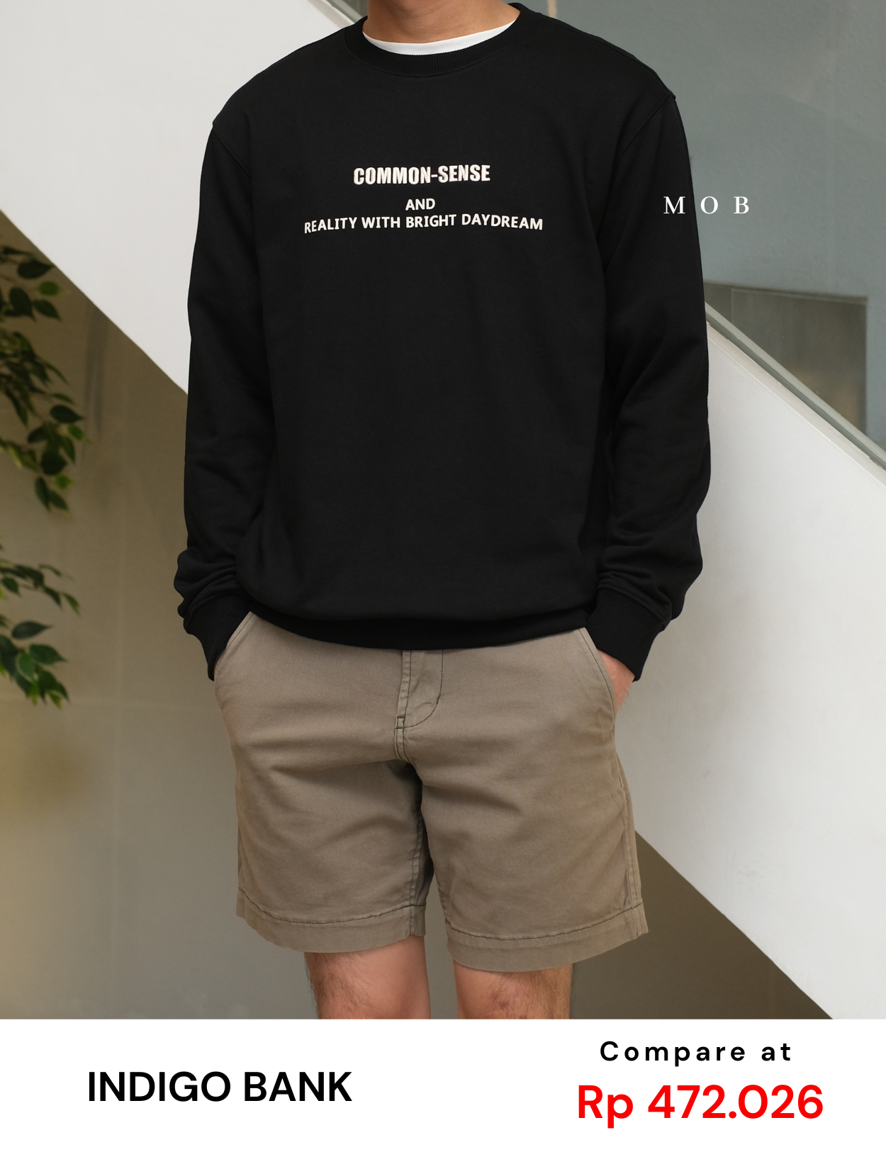 IBSW01002A Common-Sense Sweatshirt Black