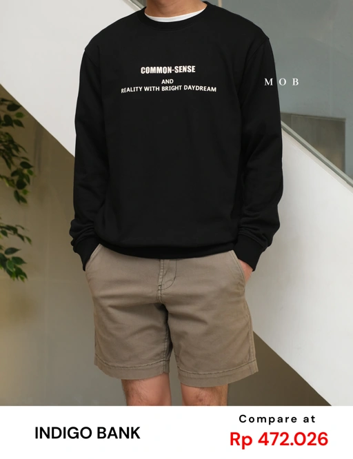 Image of IBSW01002A Common-Sense Sweatshirt Black