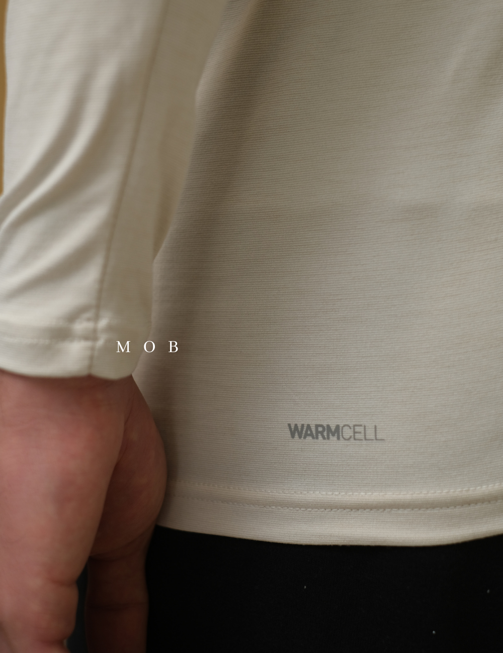 PMBL02003 Warmcell Baselayer TOP Logo Ivory White
