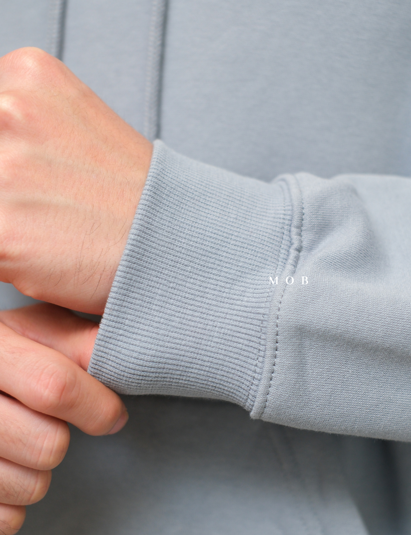 HMHOD03001B RELAXED FIT Pullover Hoodie Arctic Blue