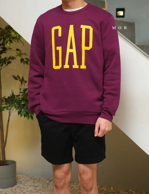 Image of GPSW01002A Big Logo Sweatshirt Purple
