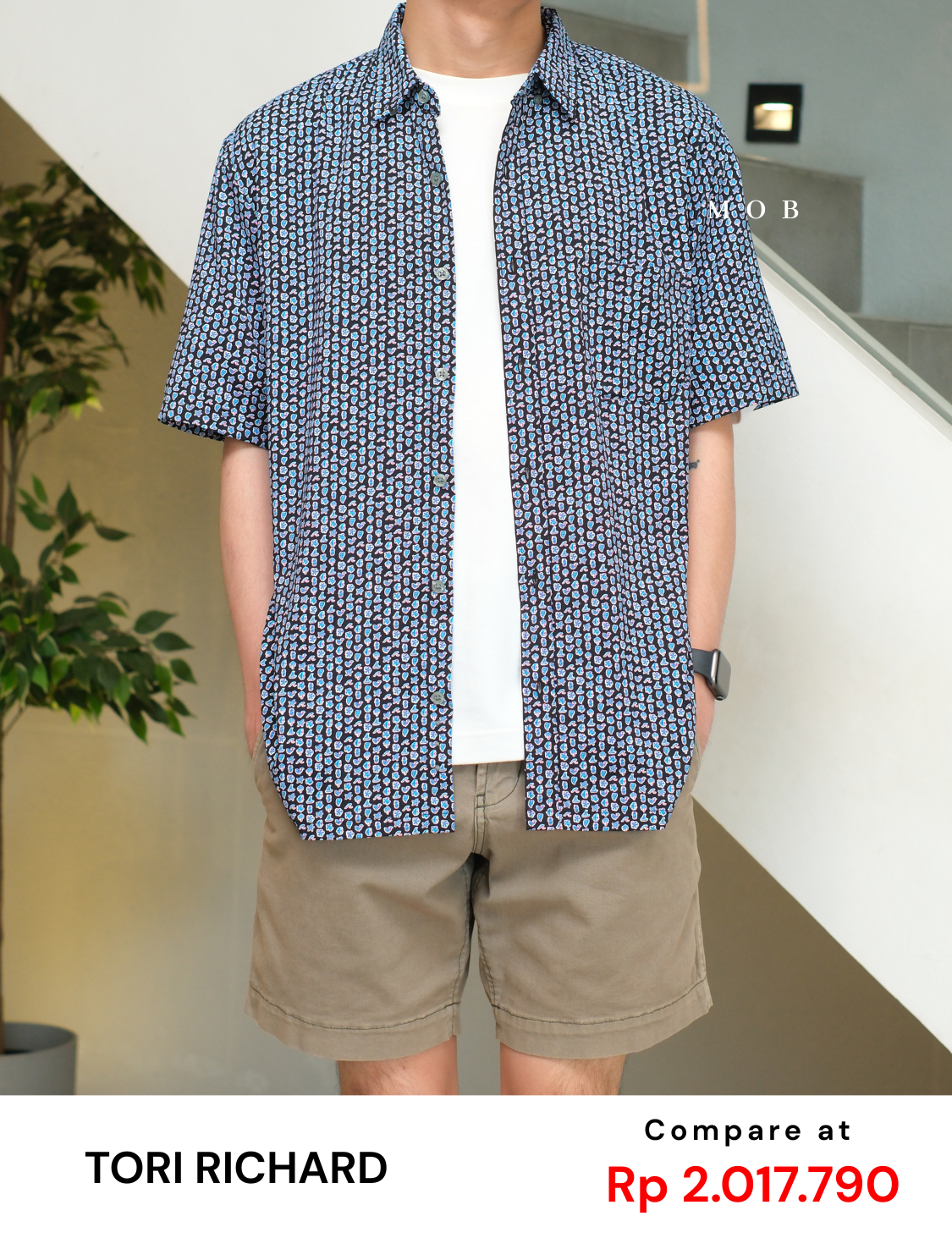 TORSSS01001A SS Shirt Black Mix Ocean