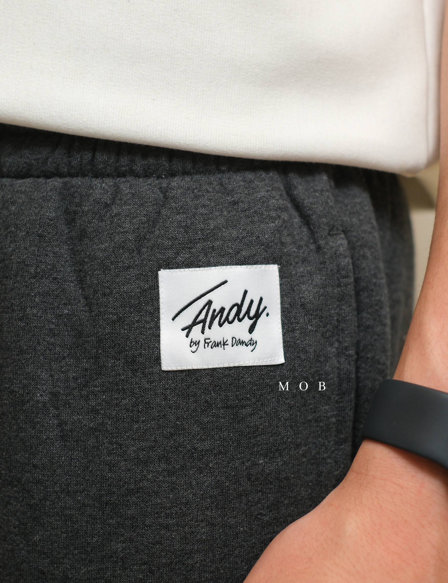 ANDSP01003 Basic SWEATPANTS Dark Grey