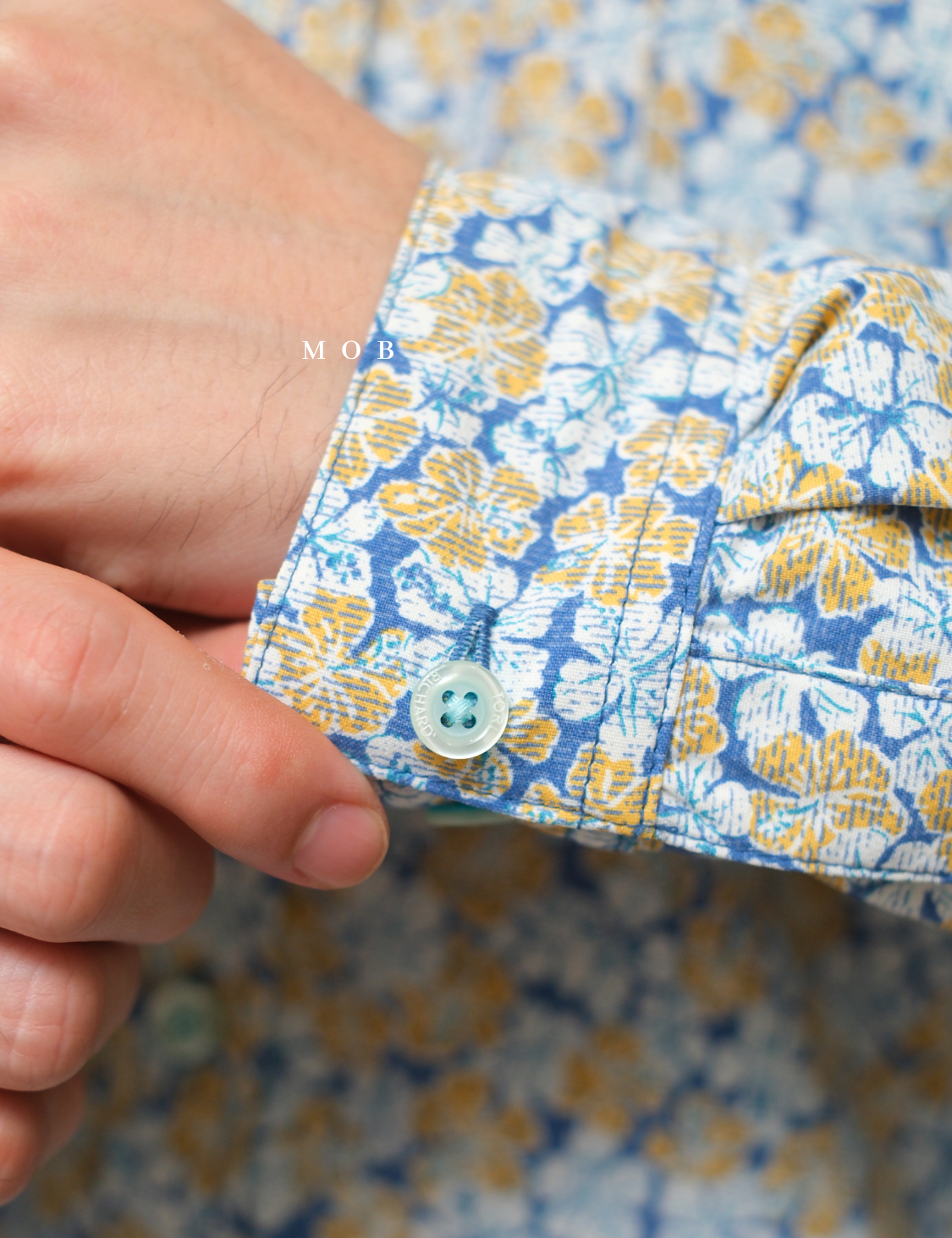 TORLSS01006 Printed LS Shirt Blue Flower