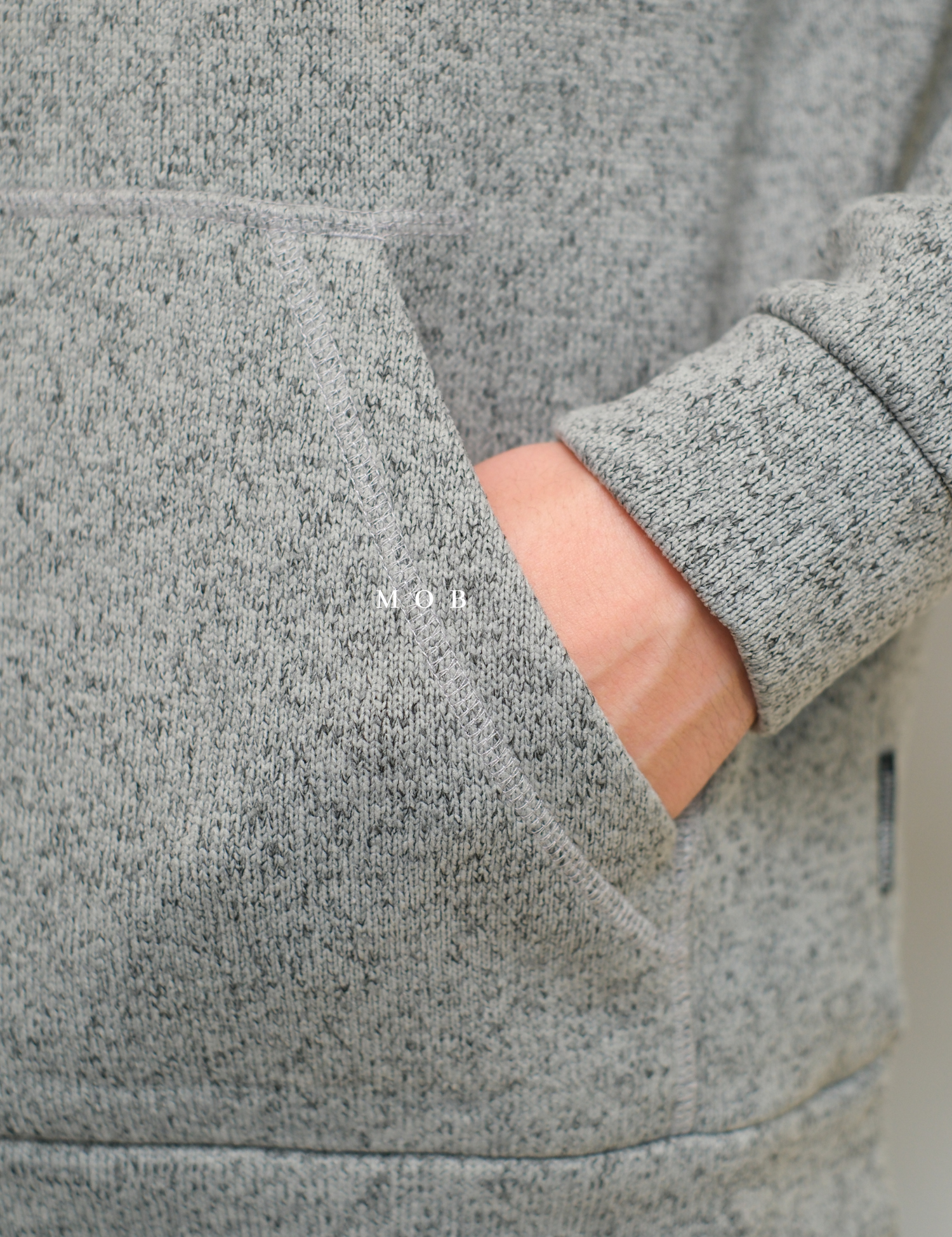 LFMJ01001 TechnoWarm Half Zip Jacket Grey Misty