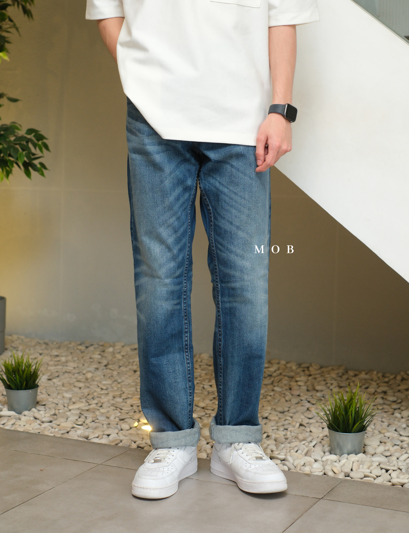 SOPT02001B York Regular Jeans Medium Blue