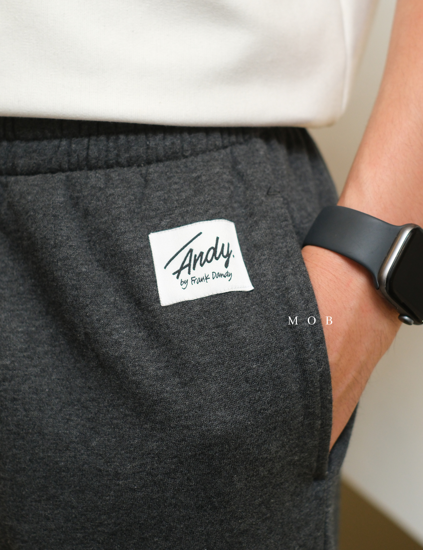ANDSP01003 Basic SWEATPANTS Dark Grey