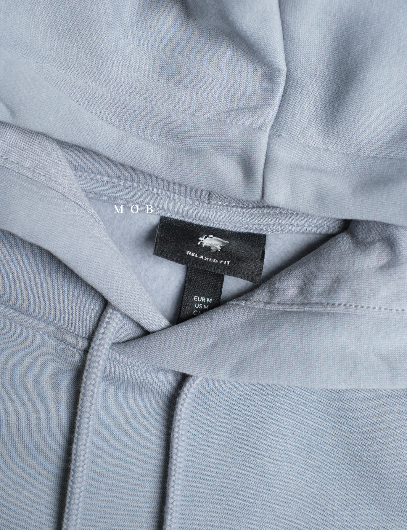 HMHOD03001B RELAXED FIT Pullover Hoodie Arctic Blue