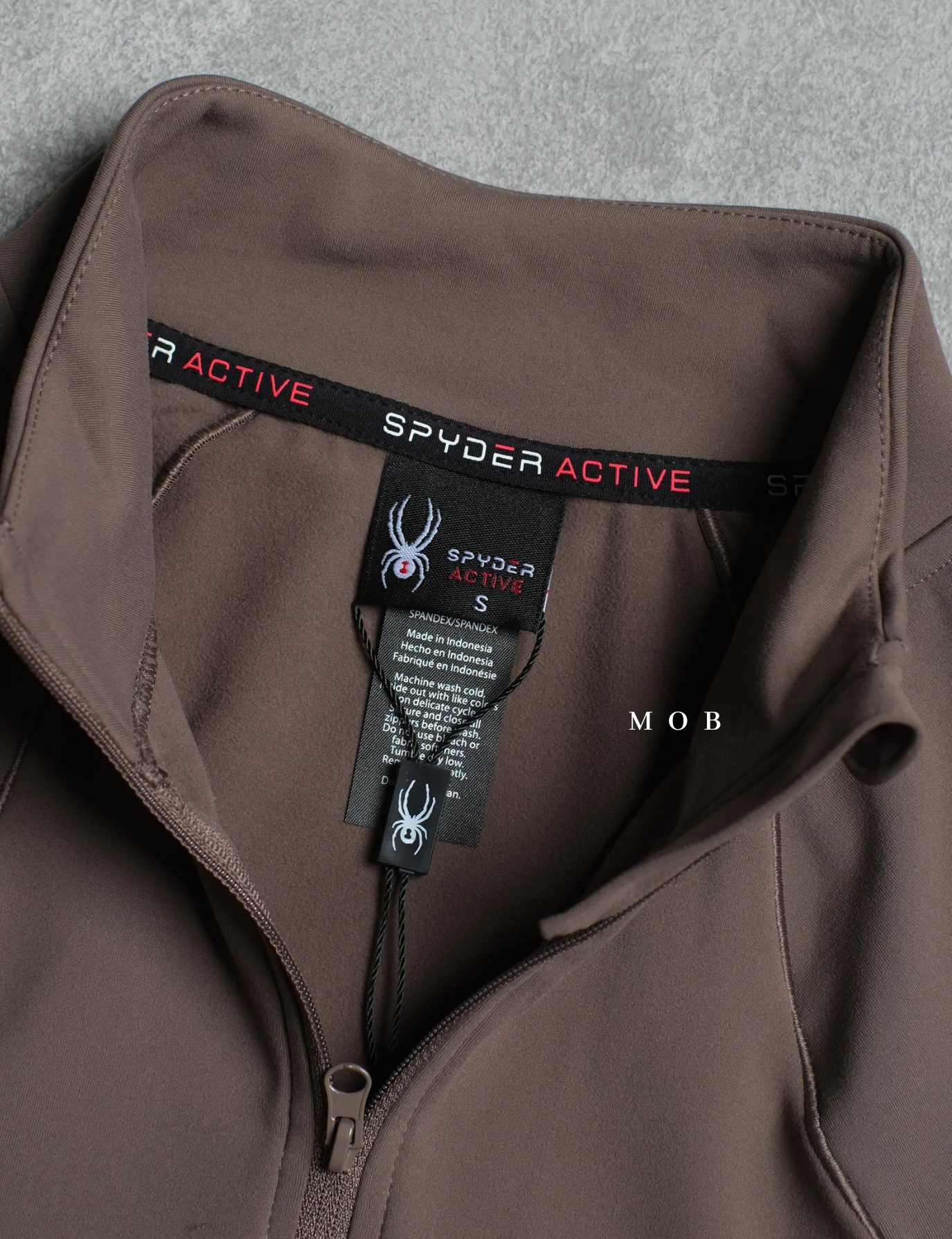 SPYJ03001C Active 1/2 Zipper Jacket Mocca