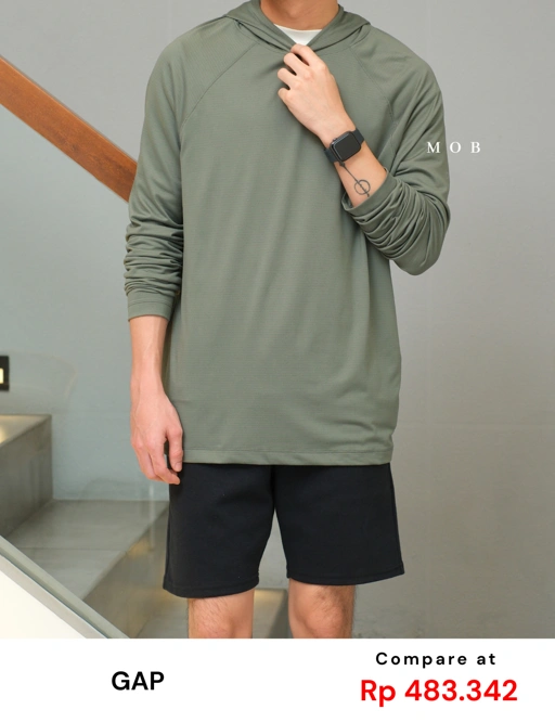 Image of GPHOD04002 Active Hoodie Agave Green
