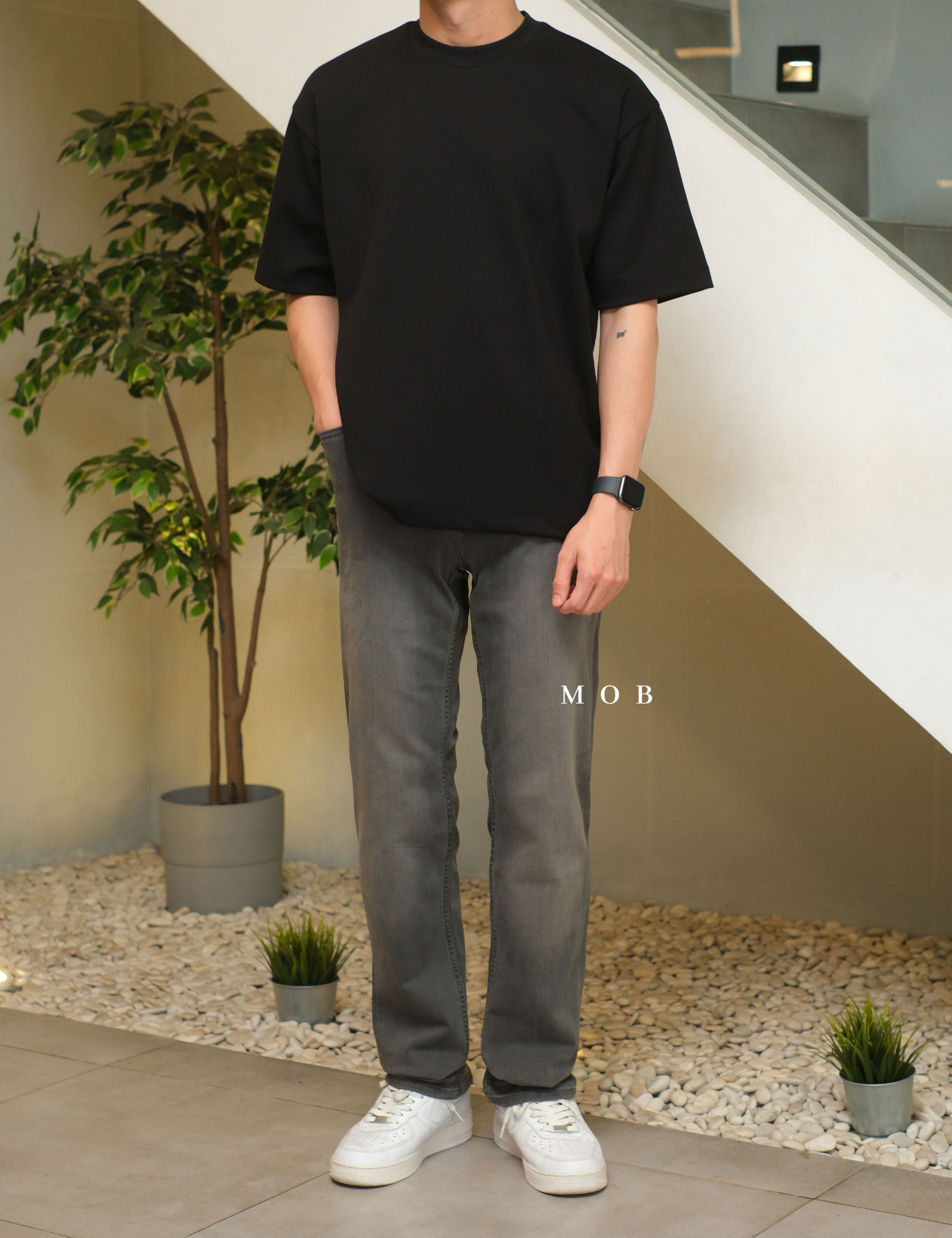 KCPT02005 Awearness Chillflex Slim Jeans Grey