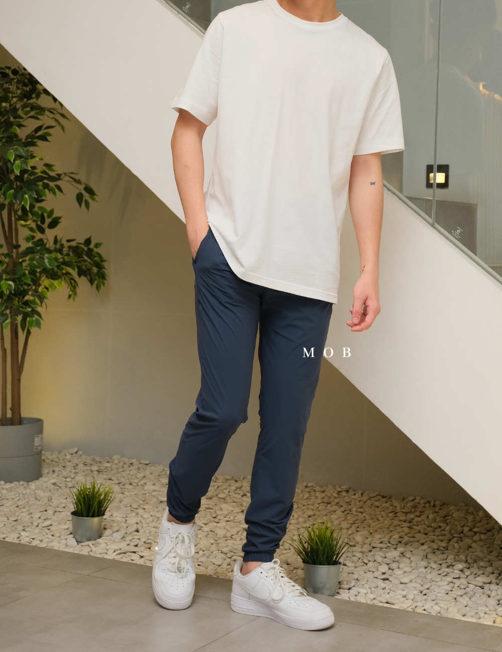 AIMPT02001 Track Jogger Pants Navy (L & XL ONLY)