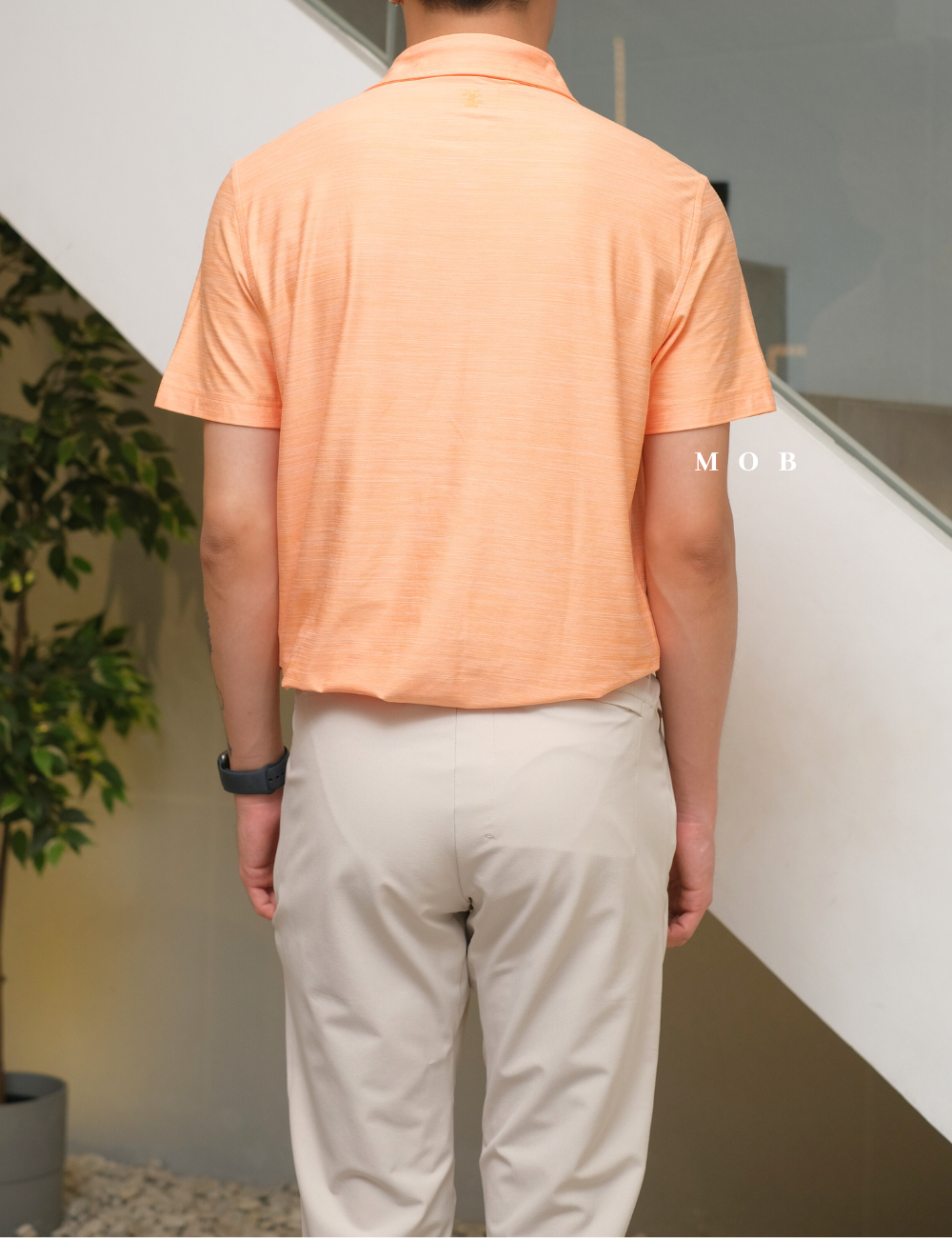 IZPS02002 Title Holder SS Golf Polo Shirt Orange Misty (XL ONLY)