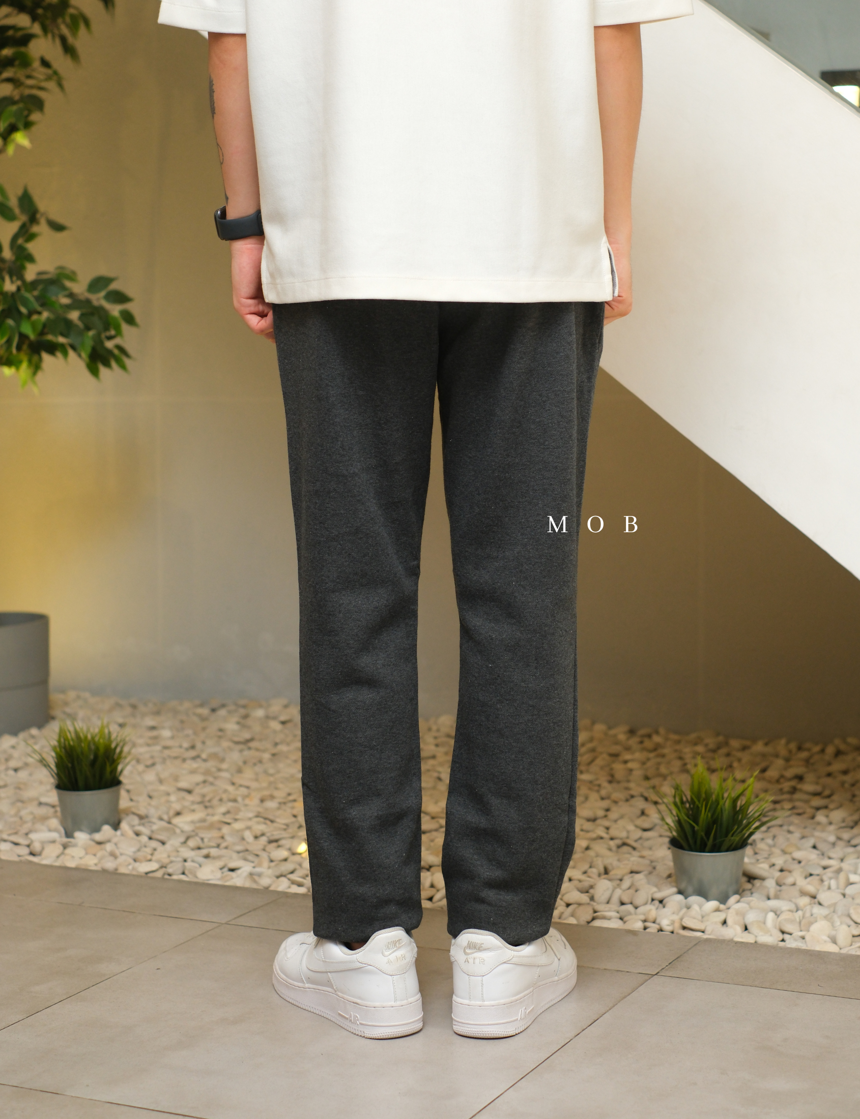ANDSP01003 Basic SWEATPANTS Dark Grey