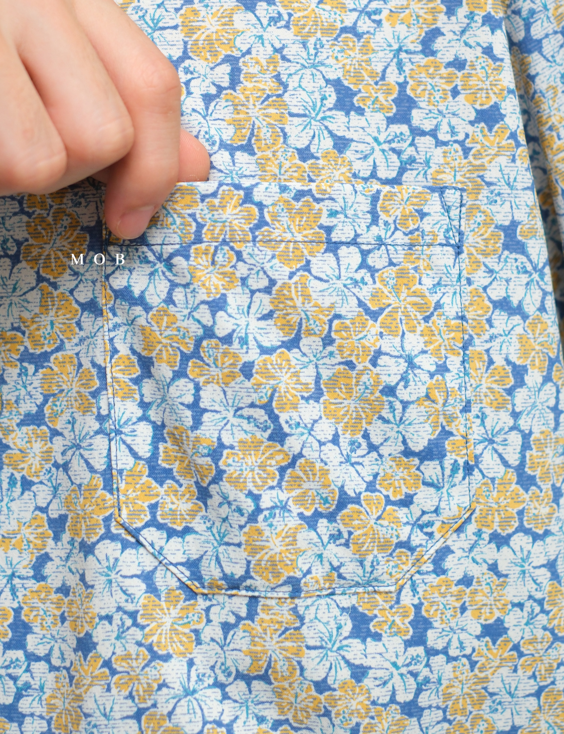 TORLSS01006 Printed LS Shirt Blue Flower