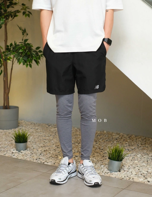 Image of PMTG04003 Small Logo Tights Grey Misty