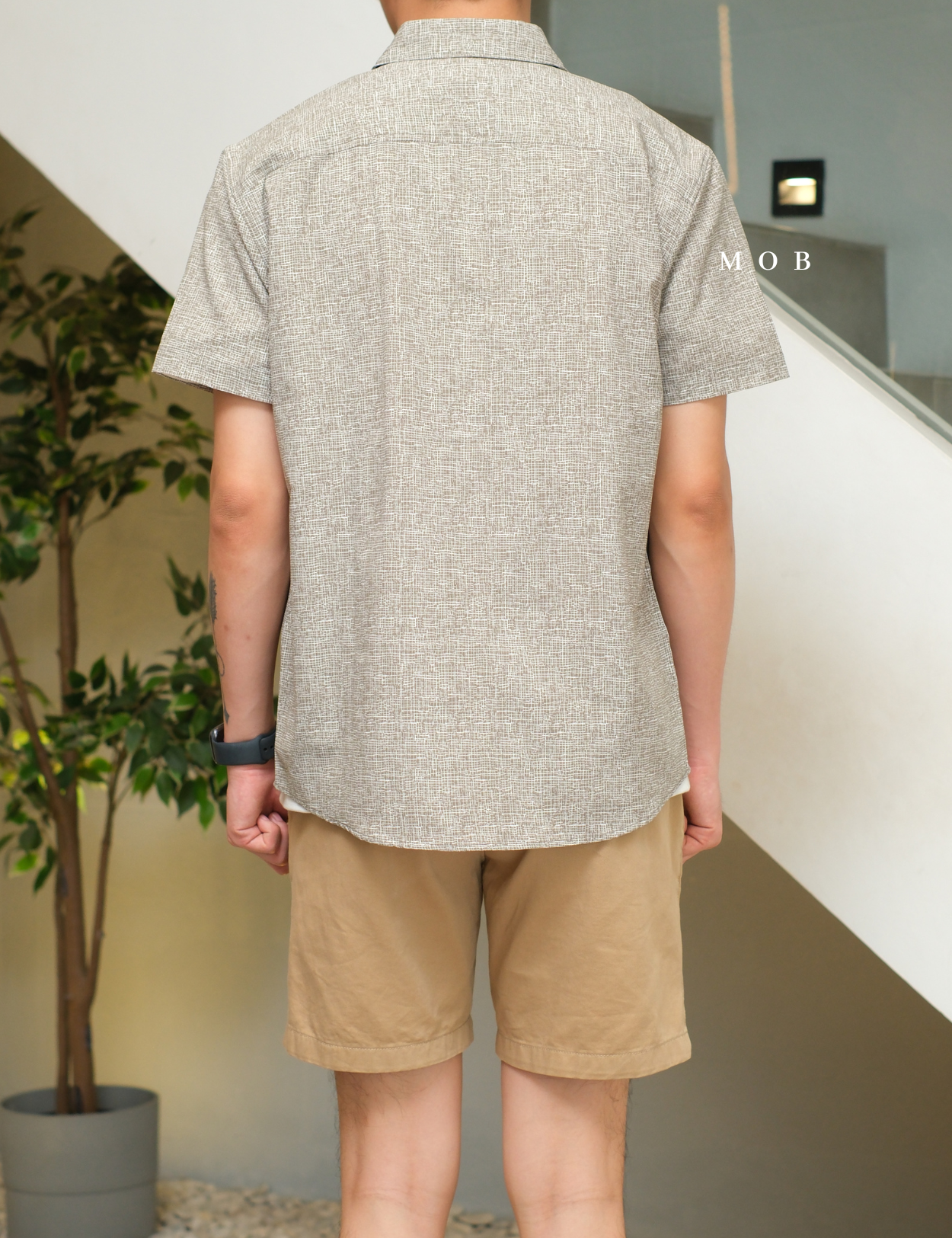 FLXSSS01002B Slim Performance SS Shirt Kacey Beige