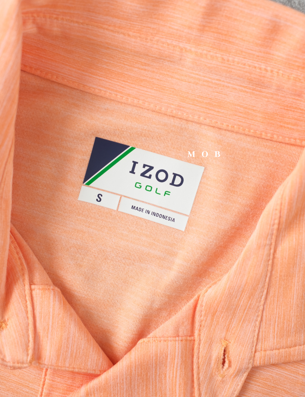 IZPS02002 Title Holder SS Golf Polo Shirt Orange Misty (XL ONLY)