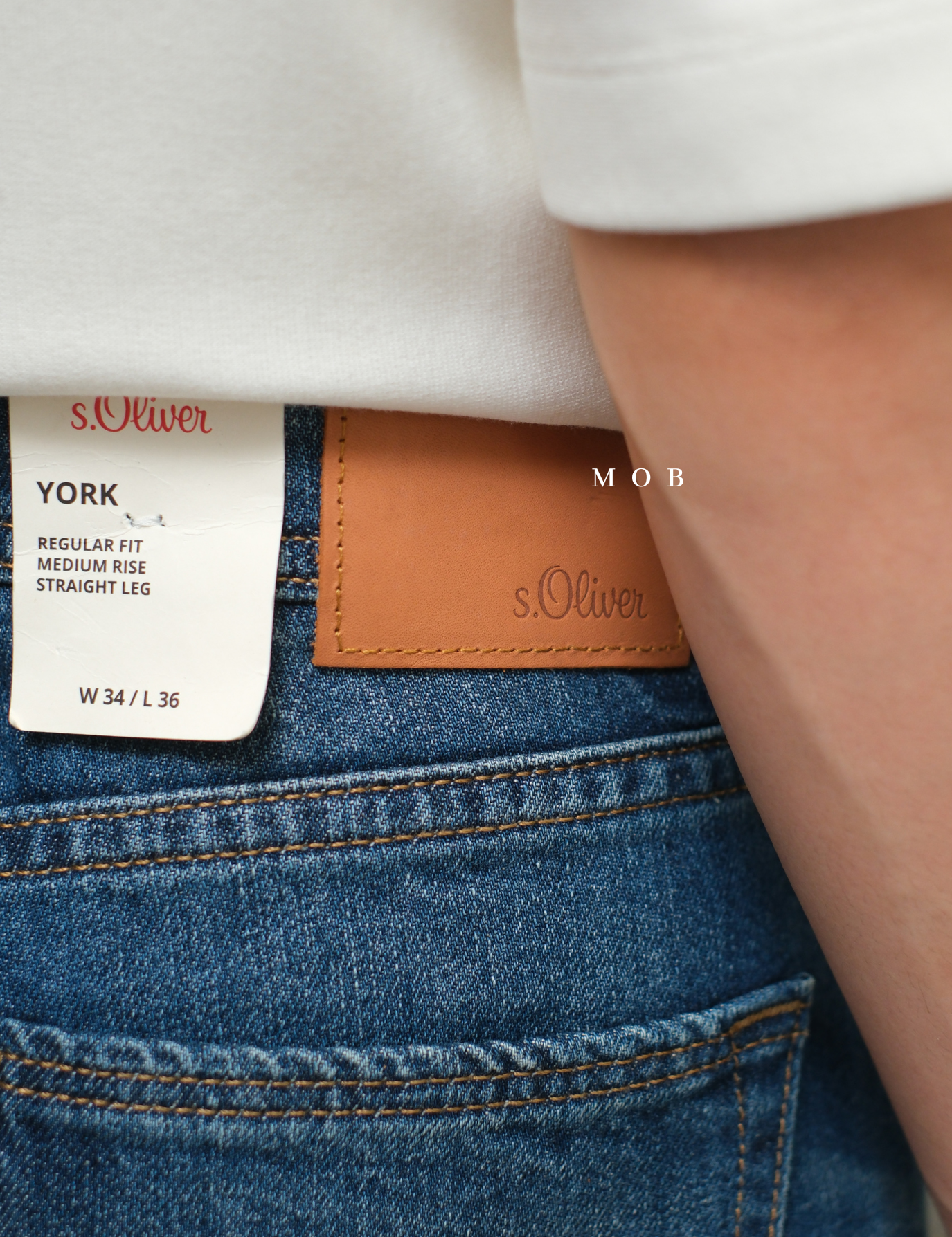 SOPT02001B York Regular Jeans Medium Blue