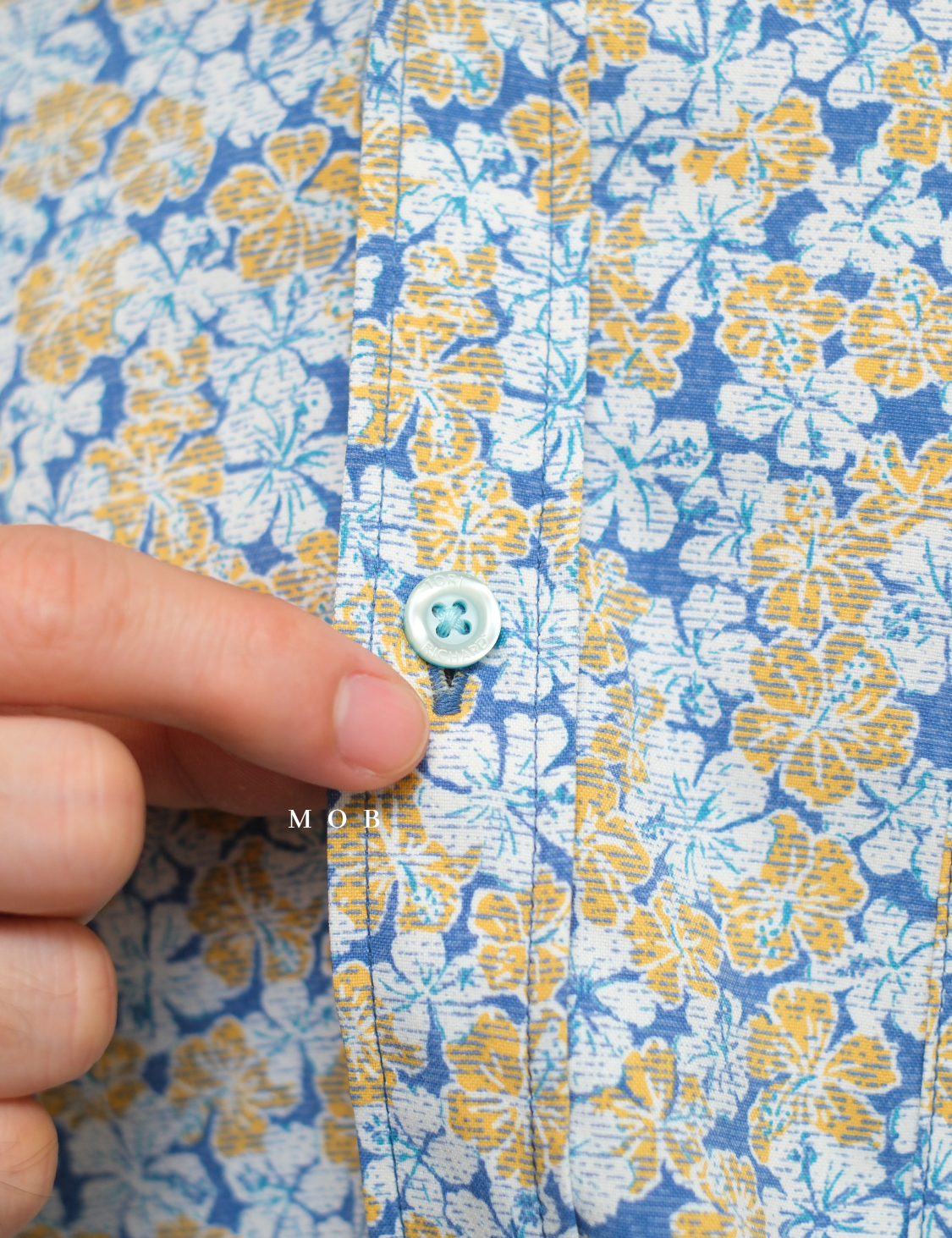 TORLSS01006 Printed LS Shirt Blue Flower